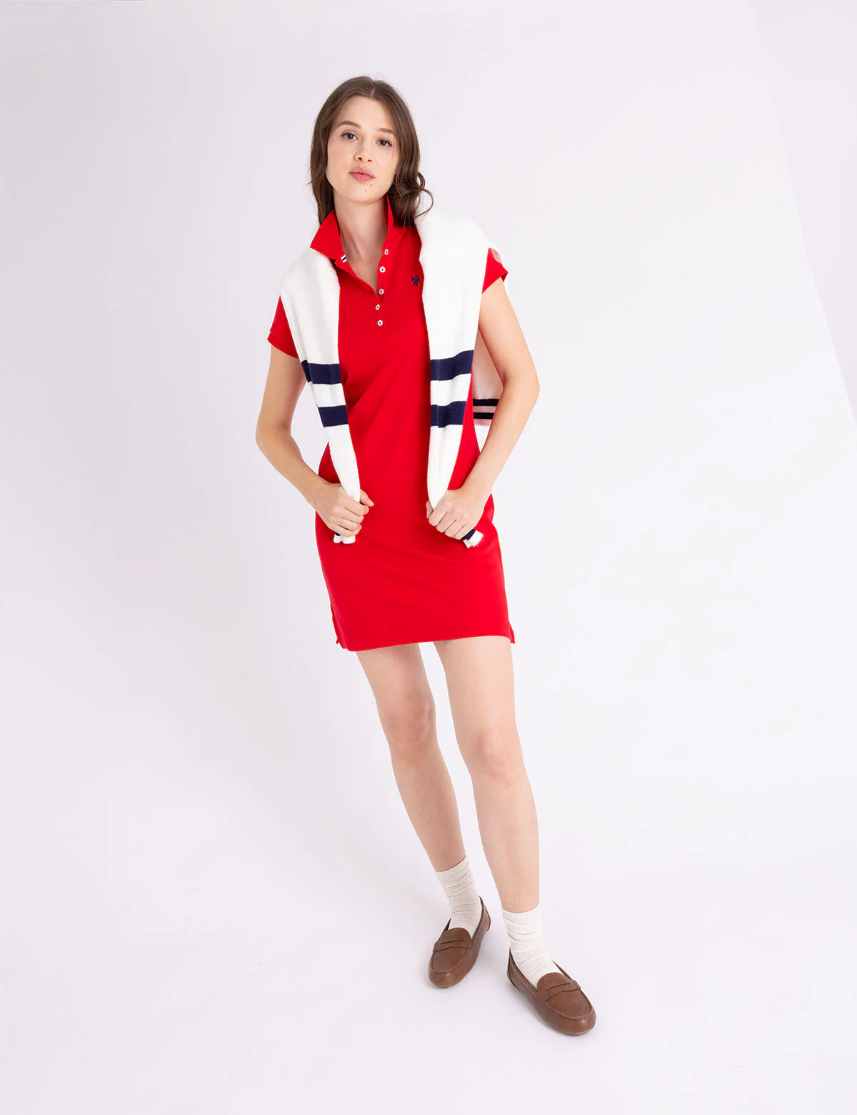 SLIM FIT POLO DRESS - Image 7