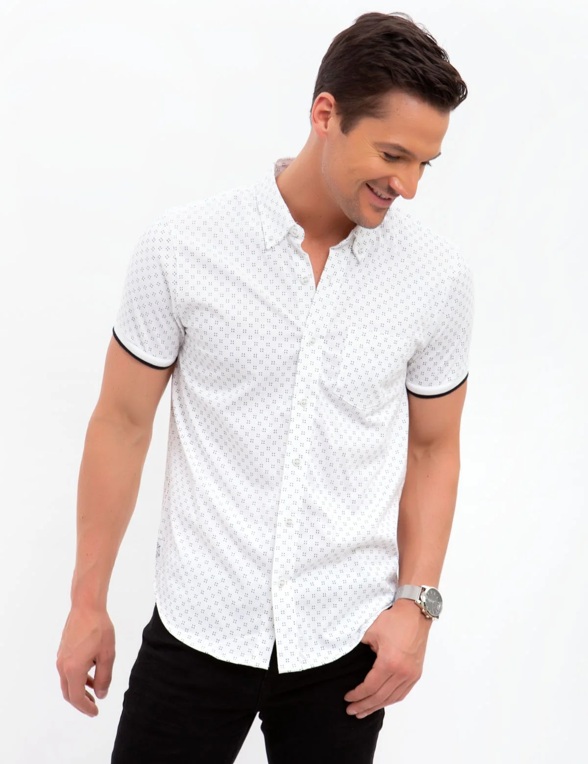 SLIM FIT PRINTED SHIRT