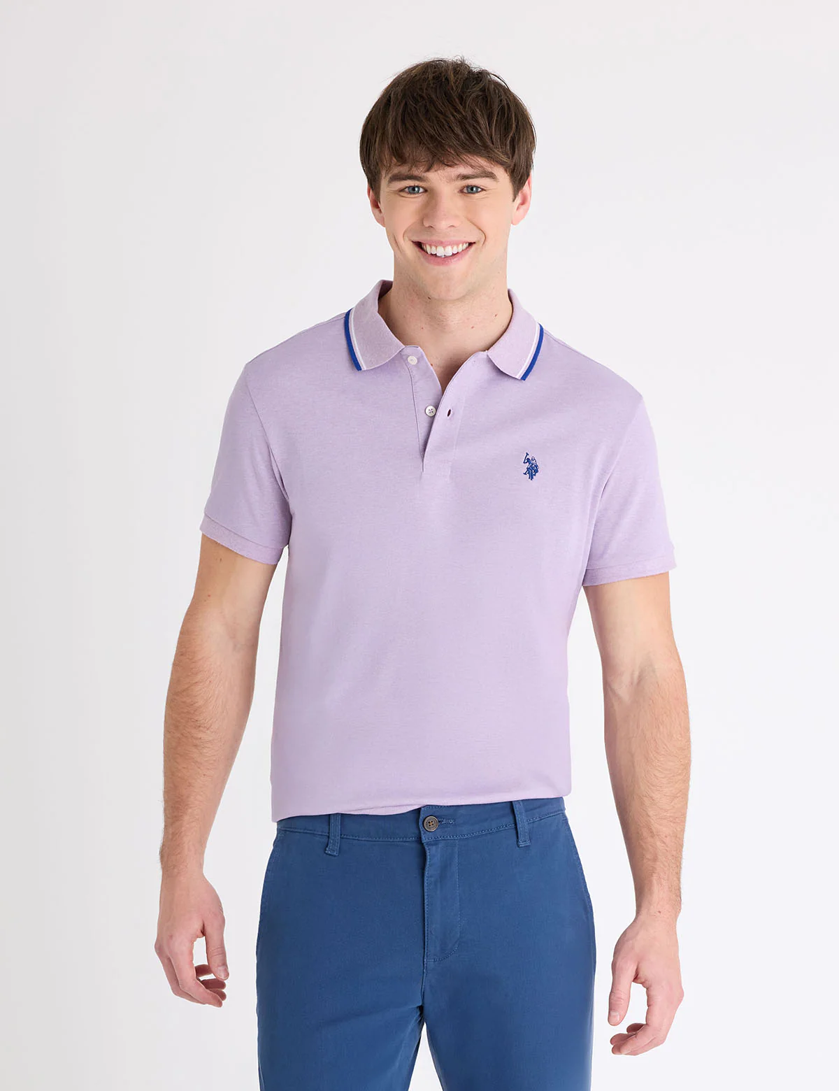 SLIM FIT TIPPED INTERLOCK POLO SHIRT - Image 4