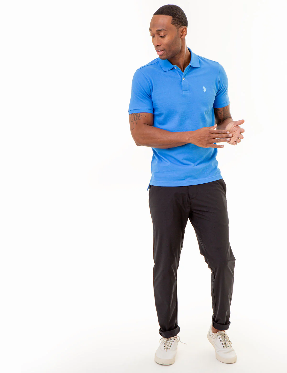 SLIM FIT SOLID PIQUE POLO SHIRT - Image 5