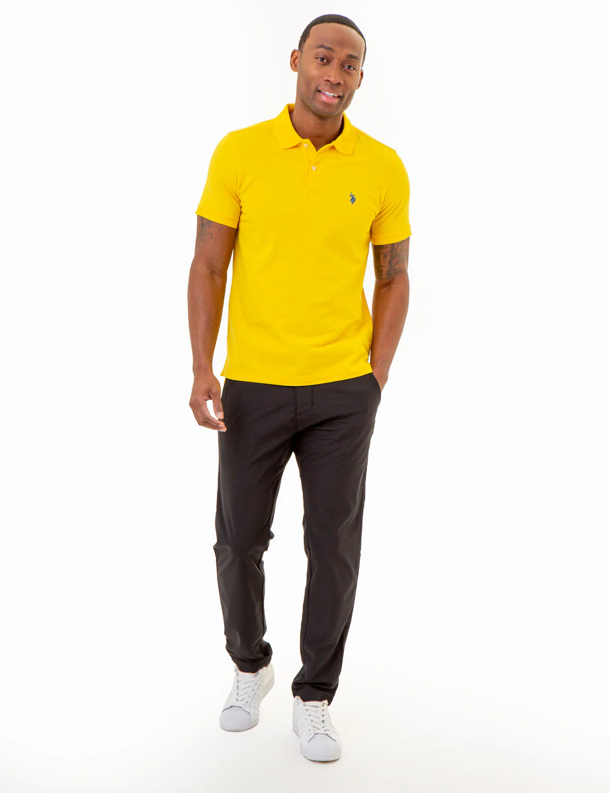 SLIM FIT SOLID PIQUE POLO SHIRT - Image 8