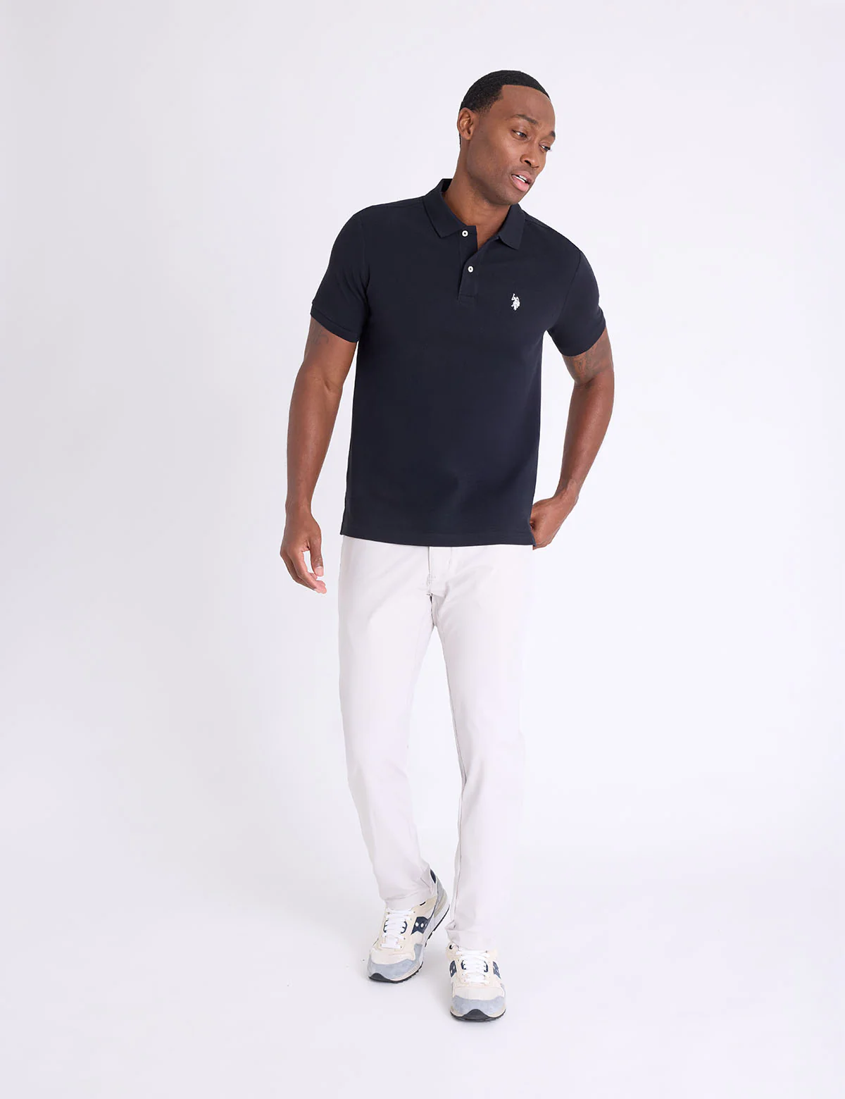 SLIM FIT SOLID PIQUE POLO SHIRT - Image 4