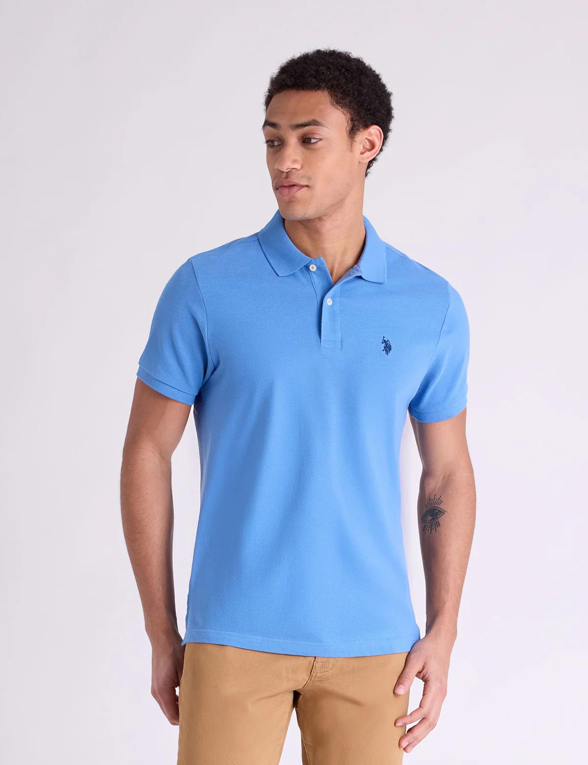 SLIM FIT SOLID PIQUE POLO SHIRT - Image 4