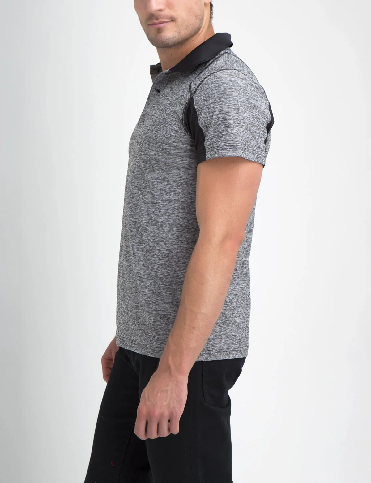 SLIM FIT SPACEDYE POLO SHIRT - Image 2