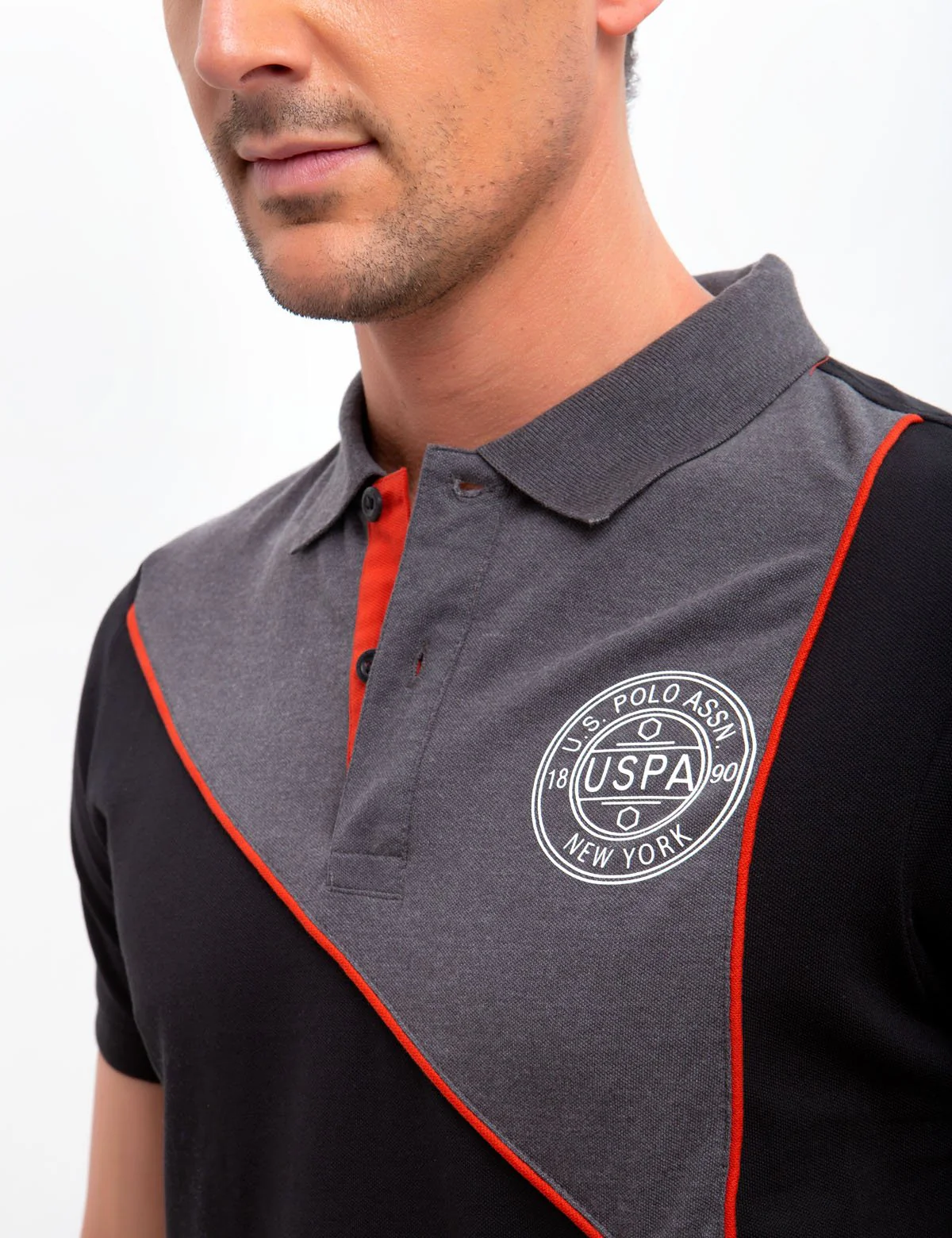SLIM FIT STRETCH COLORBLOCK POLO SHIRT - Image 6