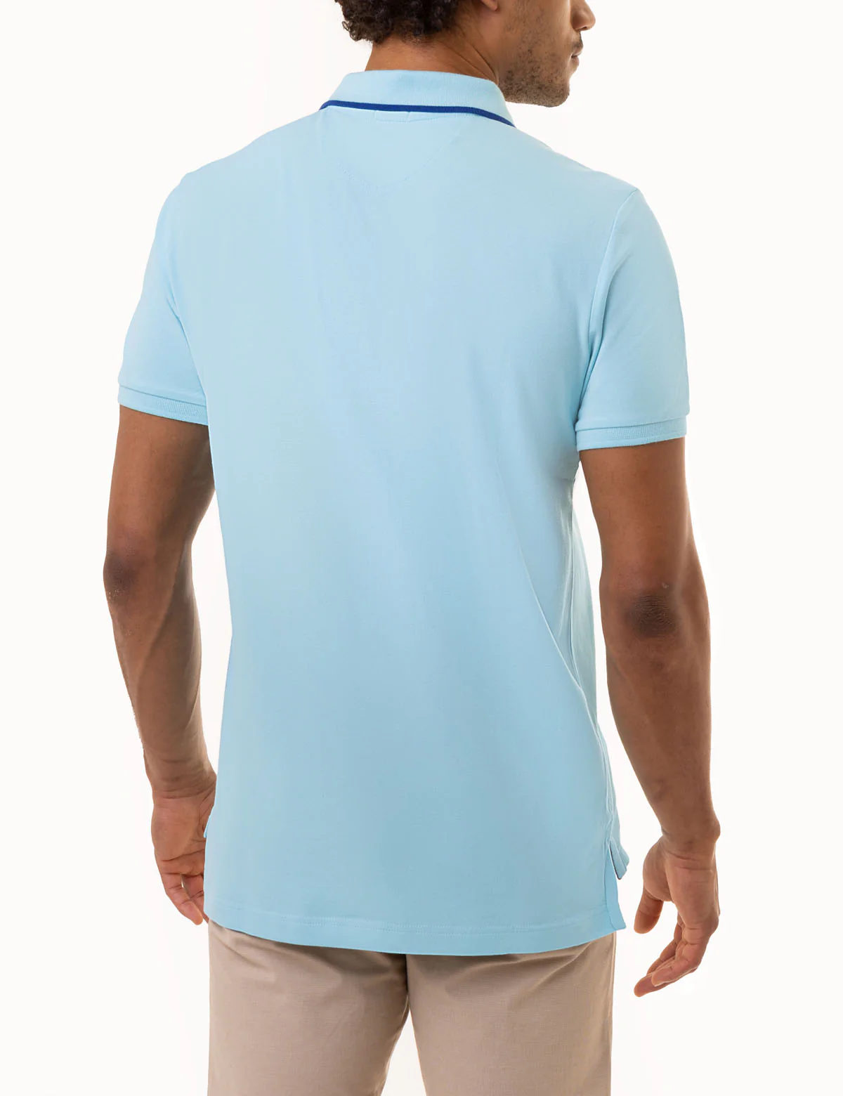 SLIM FIT STRETCH PIQUE SOLID POLO SHIRT - Image 2
