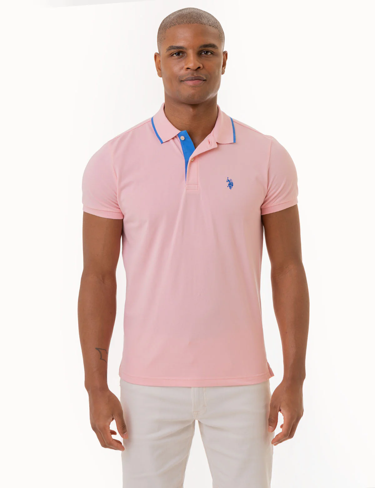 SLIM FIT STRETCH PIQUE SOLID POLO SHIRT - Image 3