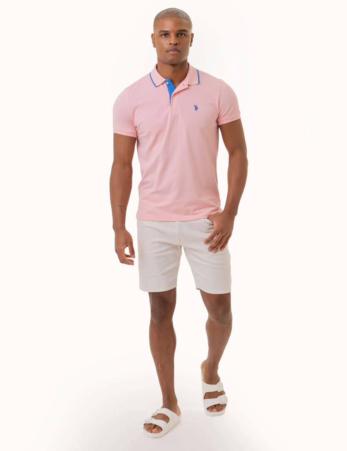 SLIM FIT STRETCH PIQUE SOLID POLO SHIRT - Image 4