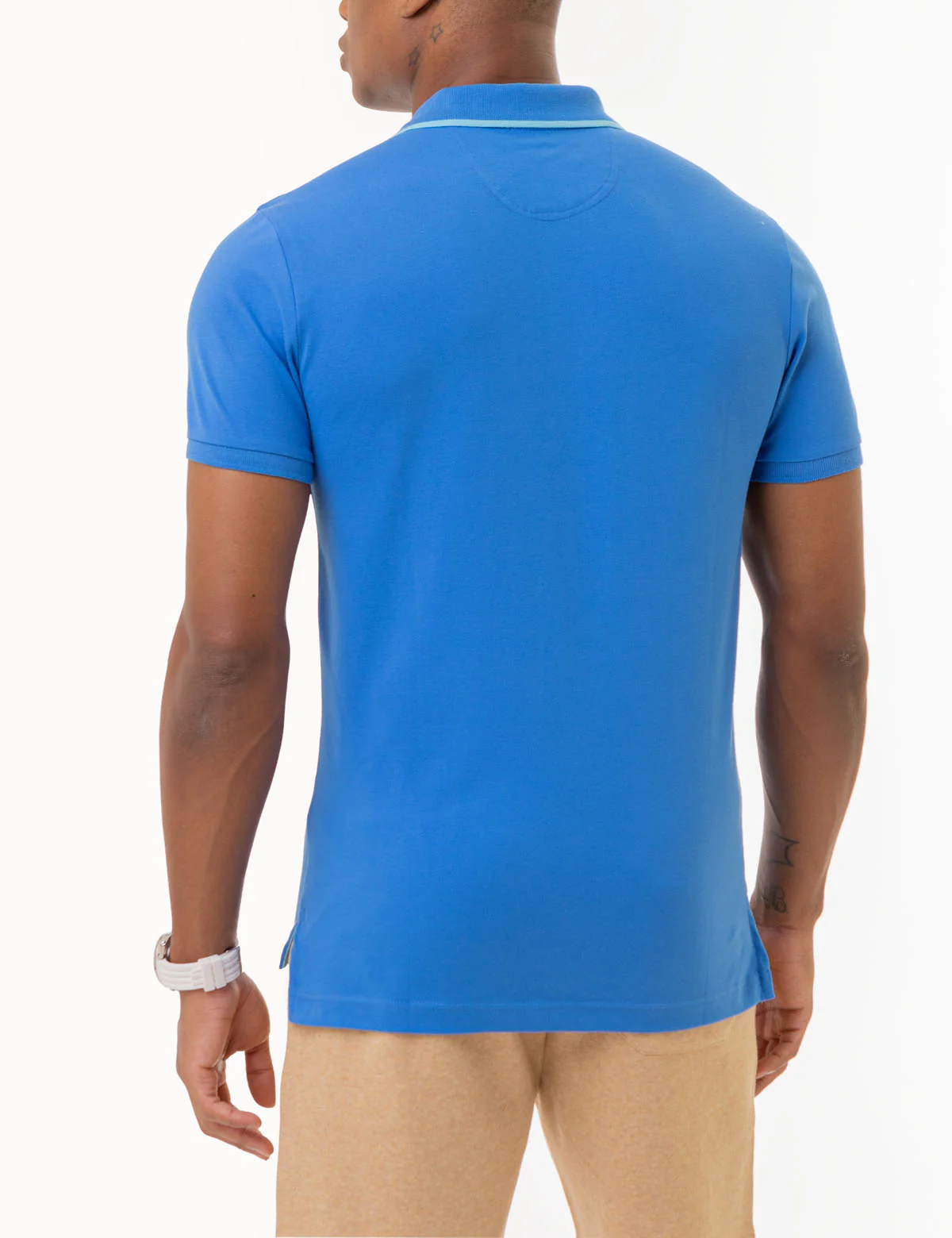 SLIM FIT STRETCH PIQUE SOLID POLO SHIRT - Image 9