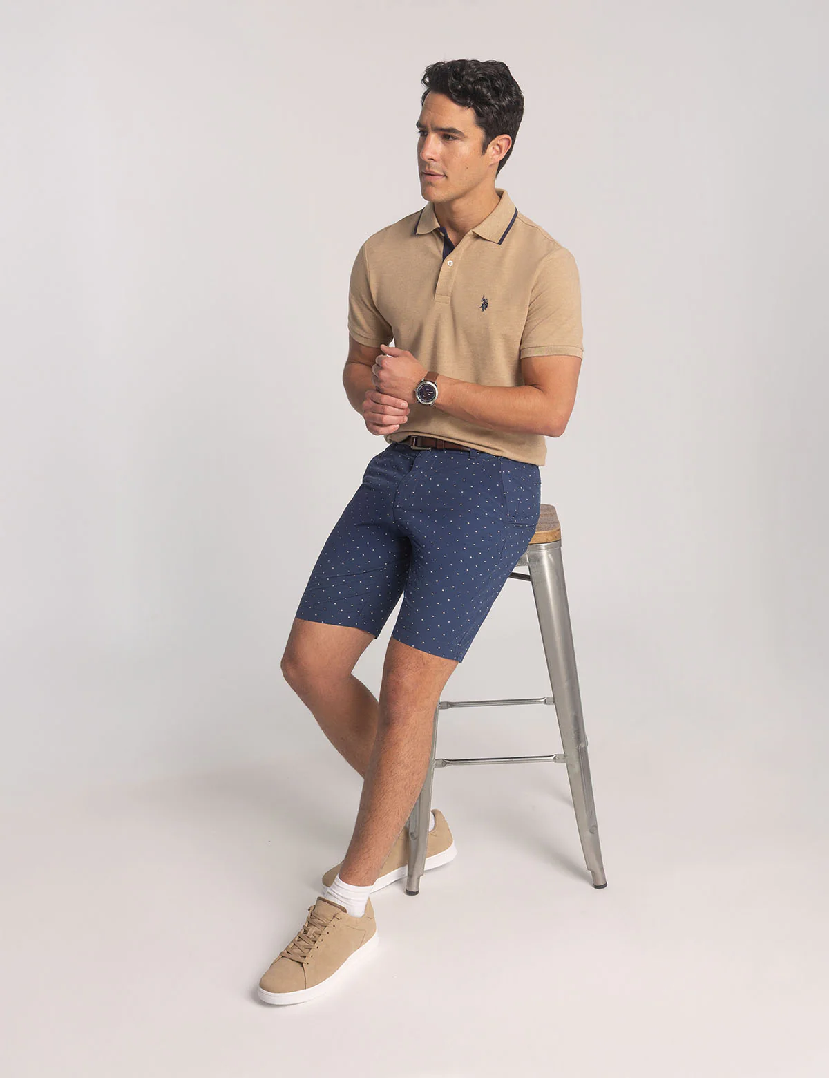 SLIM FIT STRETCH SOLID PIQUE POLO SHIRT - Image 2