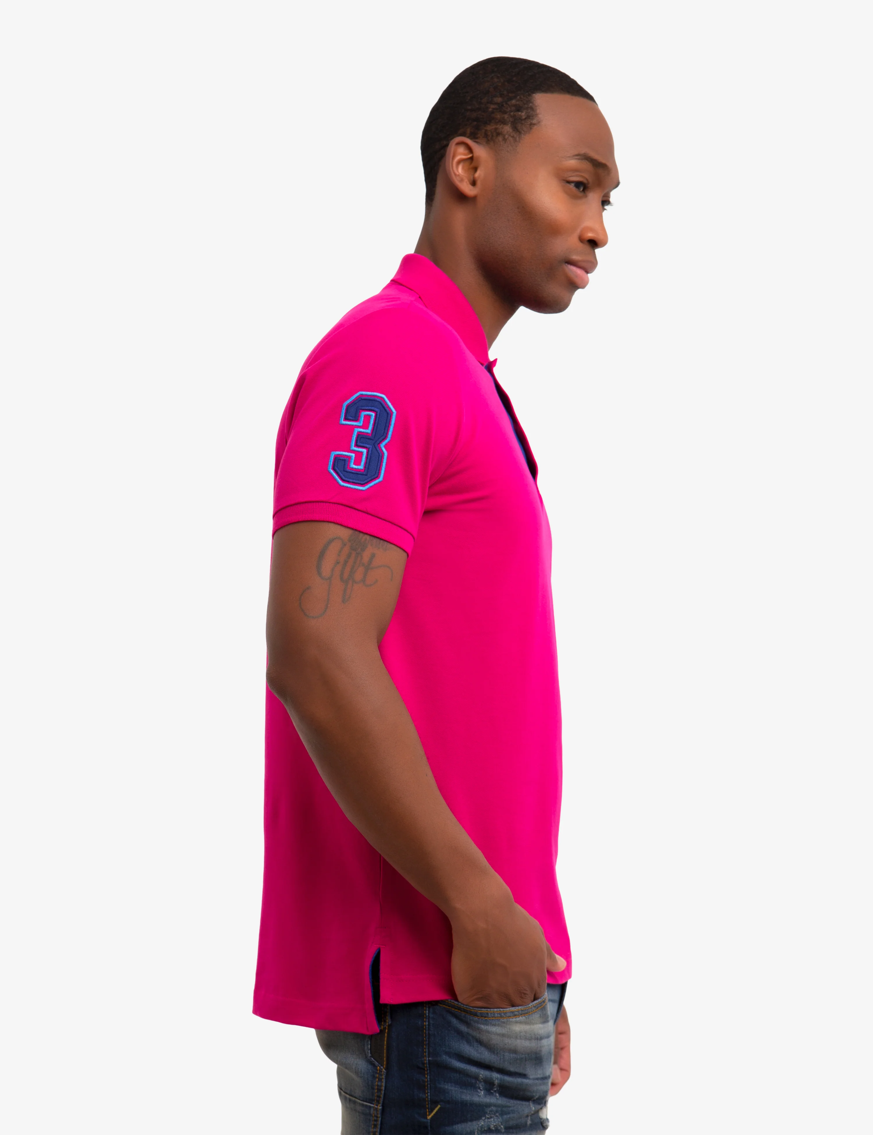 SLIM FIT STRETCH POLO SHIRT - Image 3