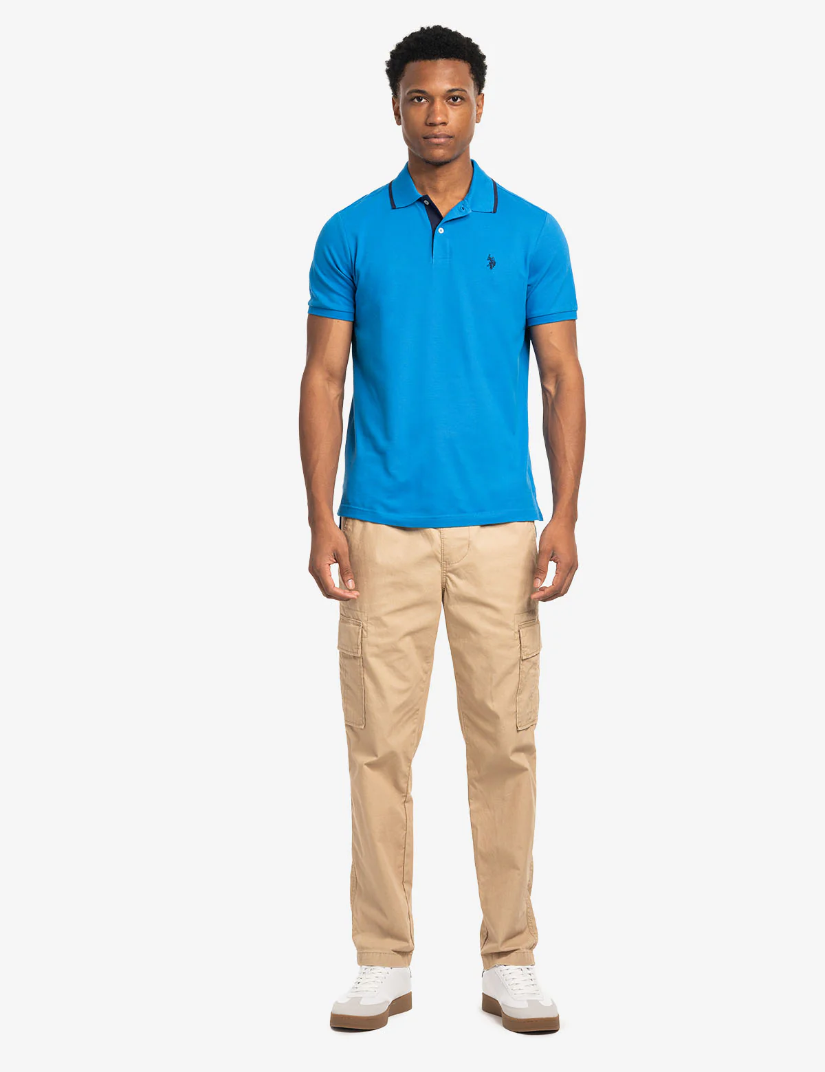 SLIM FIT STRETCH SOLID PIQUE POLO SHIRT - Image 2