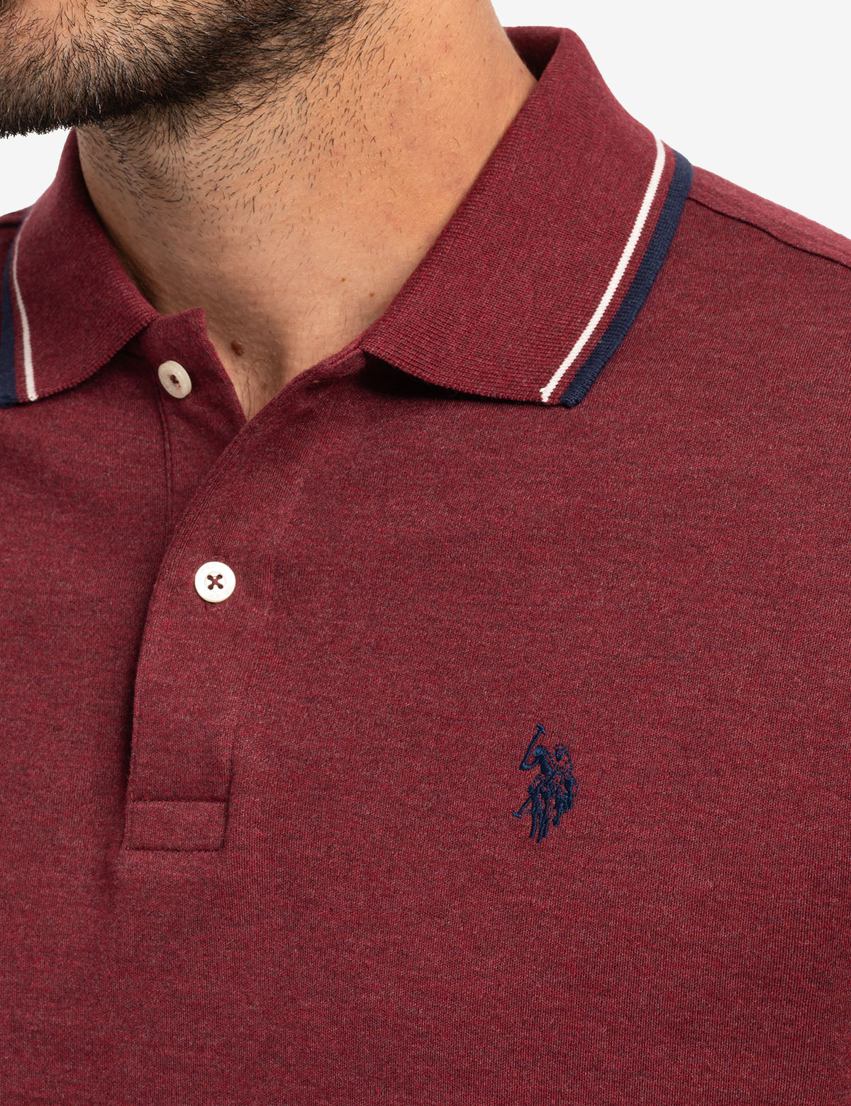 SLIM FIT TIPPED INTERLOCK POLO SHIRT - Image 11
