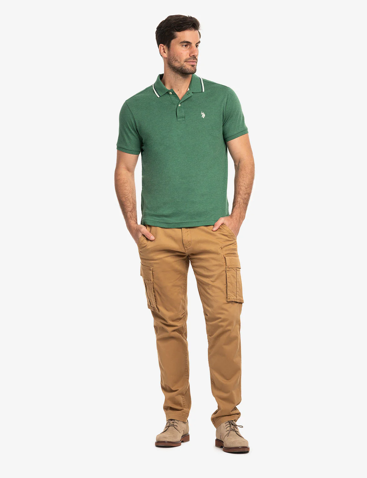 SLIM FIT TIPPED INTERLOCK POLO SHIRT - Image 7