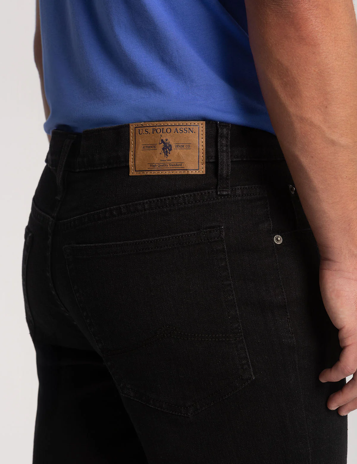 SLIM STRAIGHT 5 POCKET DENIM SHORT - Image 5