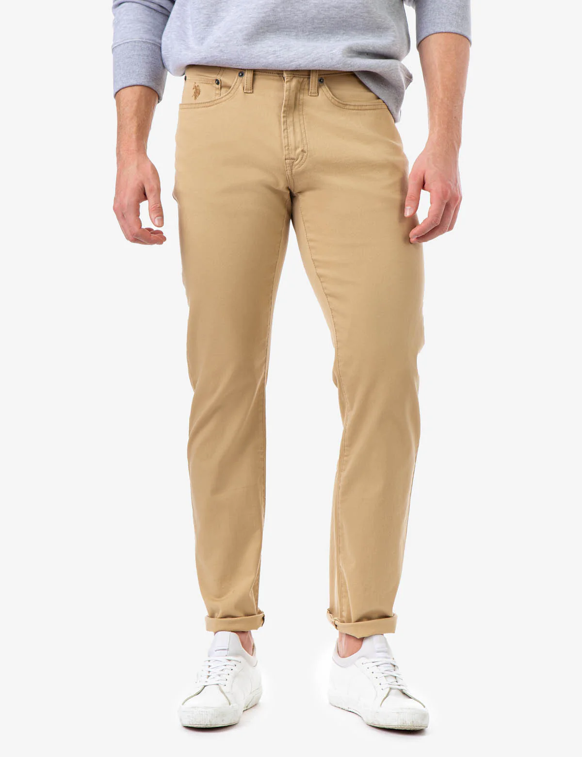 SLIM STRAIGHT 5 POCKET STRETCH CHINO PANTS