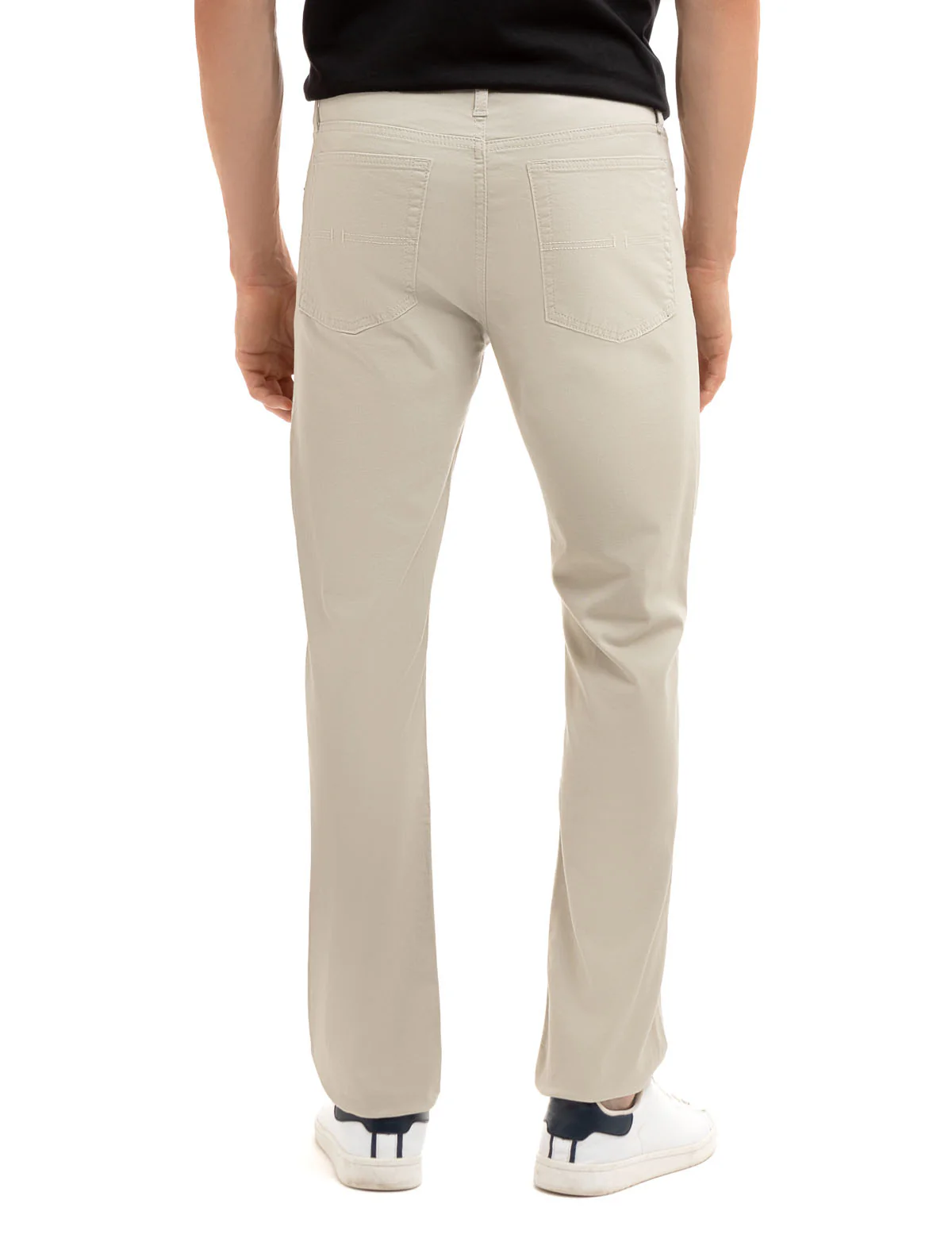 SLIM STRAIGHT 5 POCKET STRETCH CHINO PANTS - Image 3