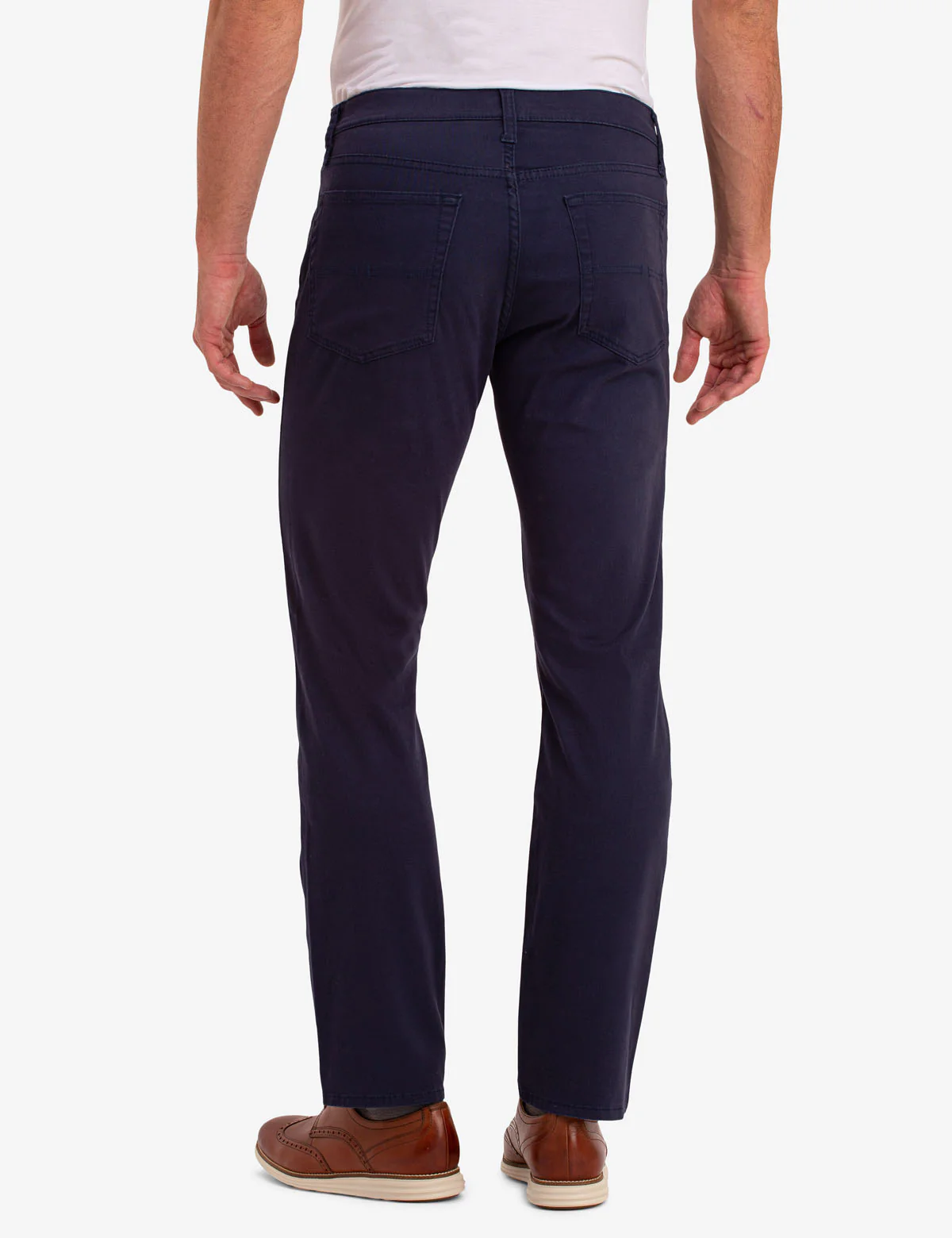 SLIM STRAIGHT 5 POCKET STRETCH CHINO PANTS - Image 6