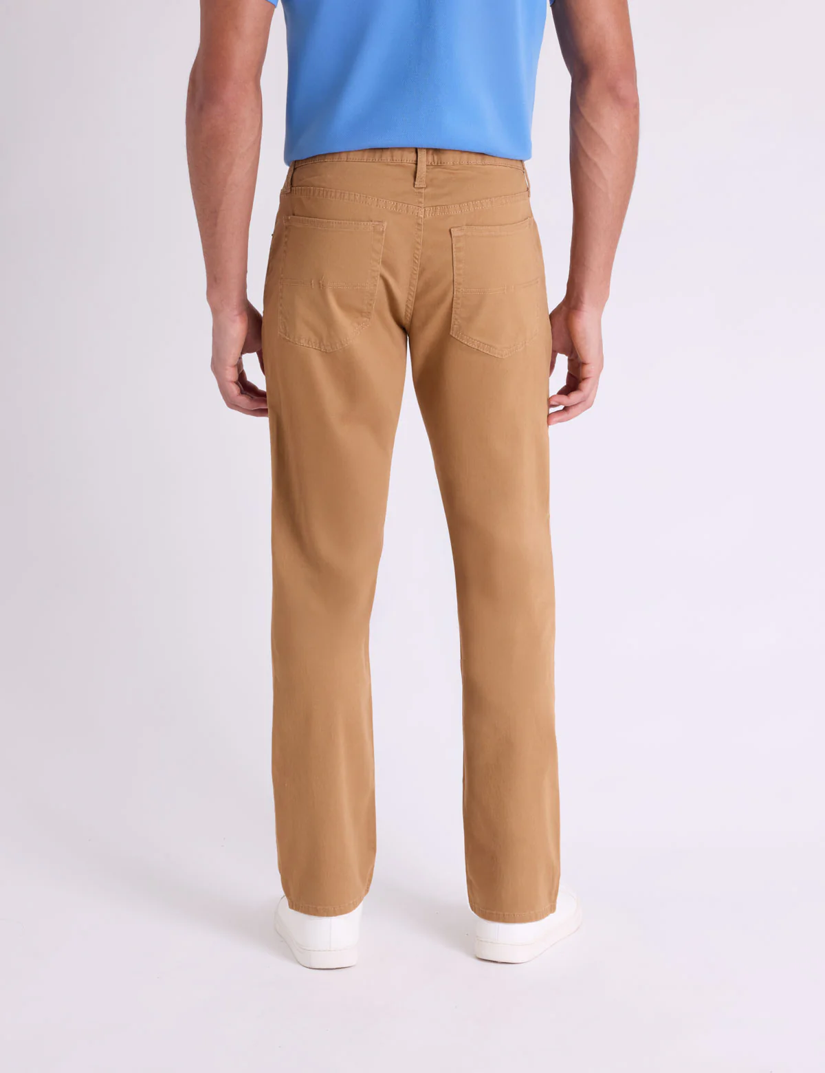 SLIM STRAIGHT 5 POCKET STRETCH CHINO PANTS - Image 3