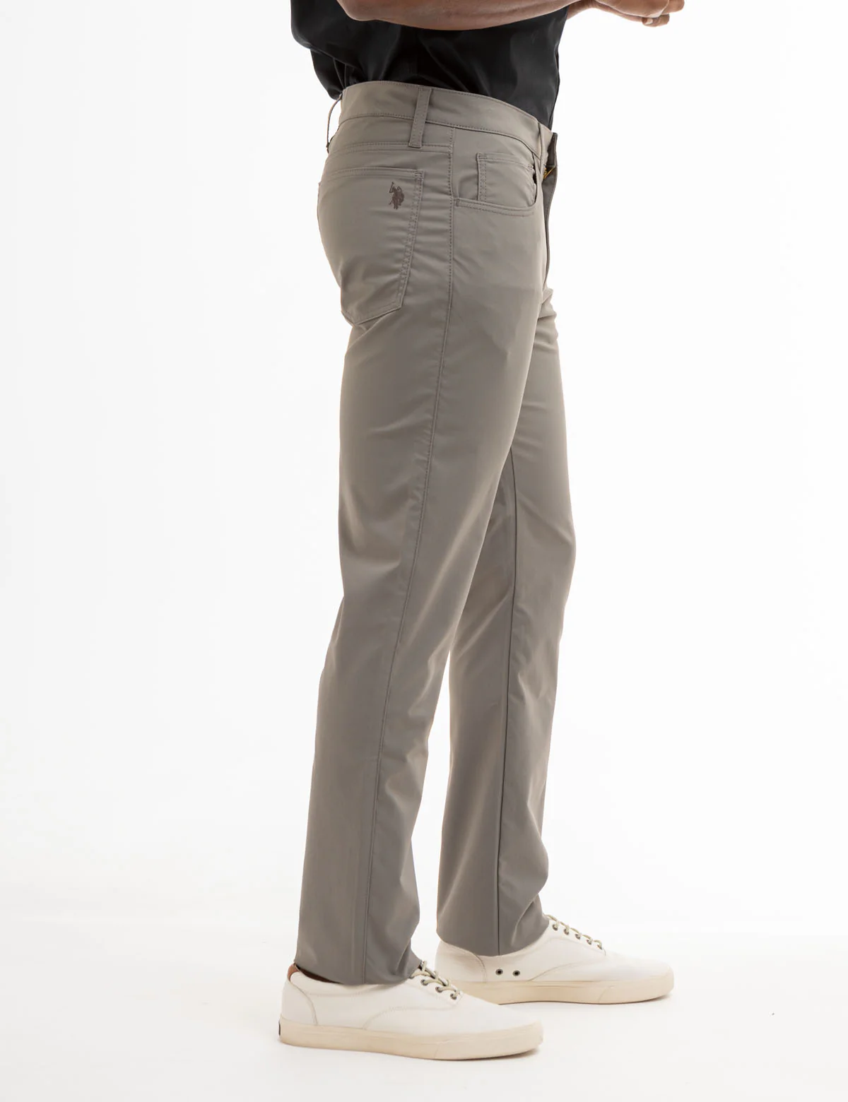 SLIM STRAIGHT 5 POCKET STRETCH PANTS - Image 3