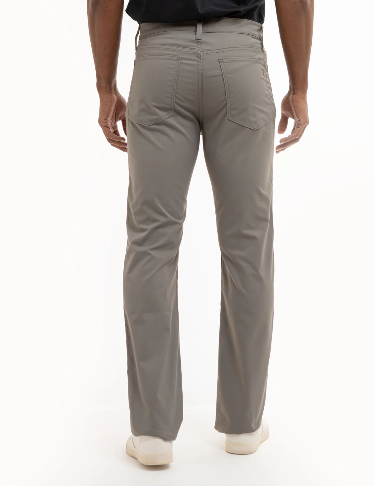 SLIM STRAIGHT 5 POCKET STRETCH PANTS - Image 4