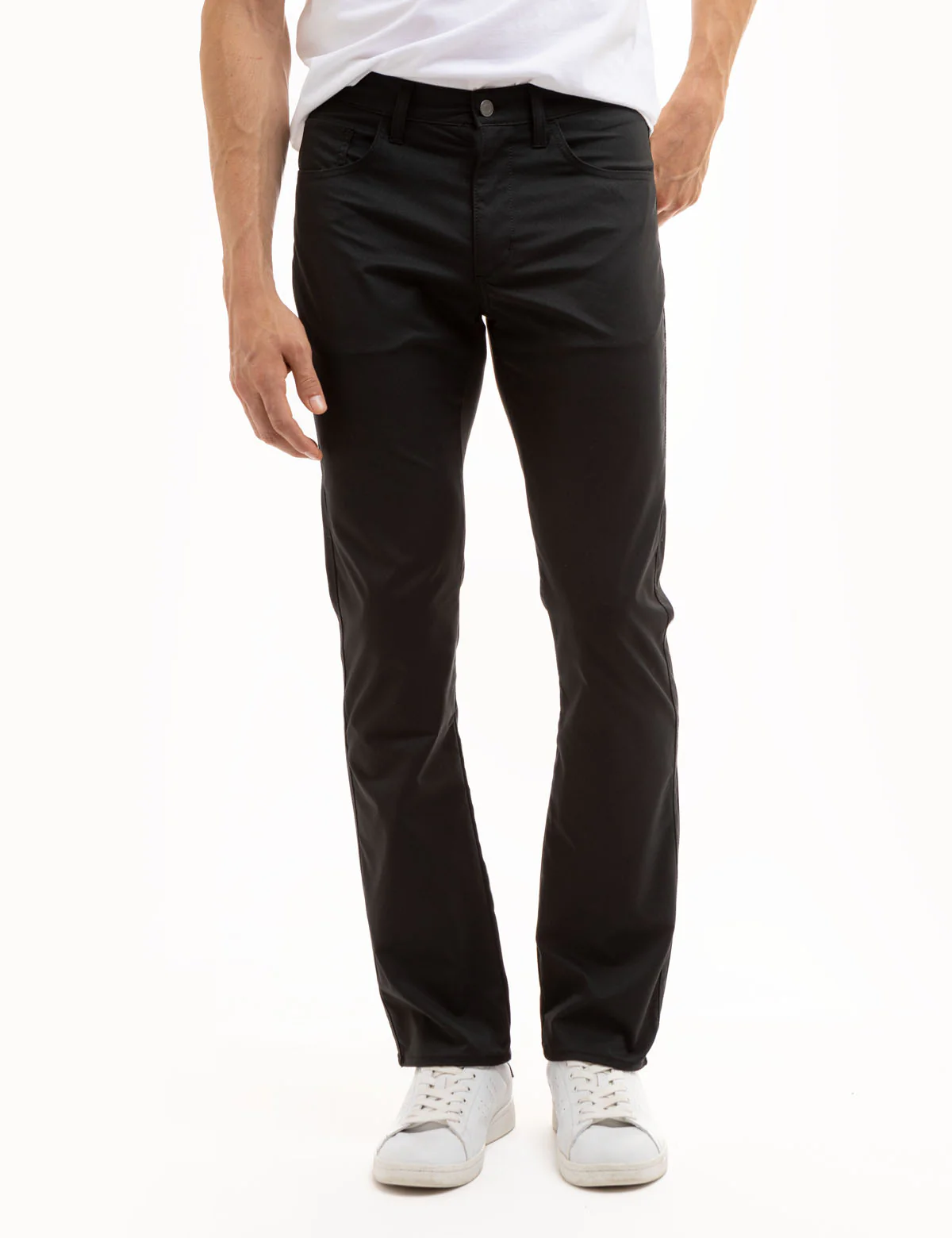 SLIM STRAIGHT 5 POCKET STRETCH PANTS - Image 5
