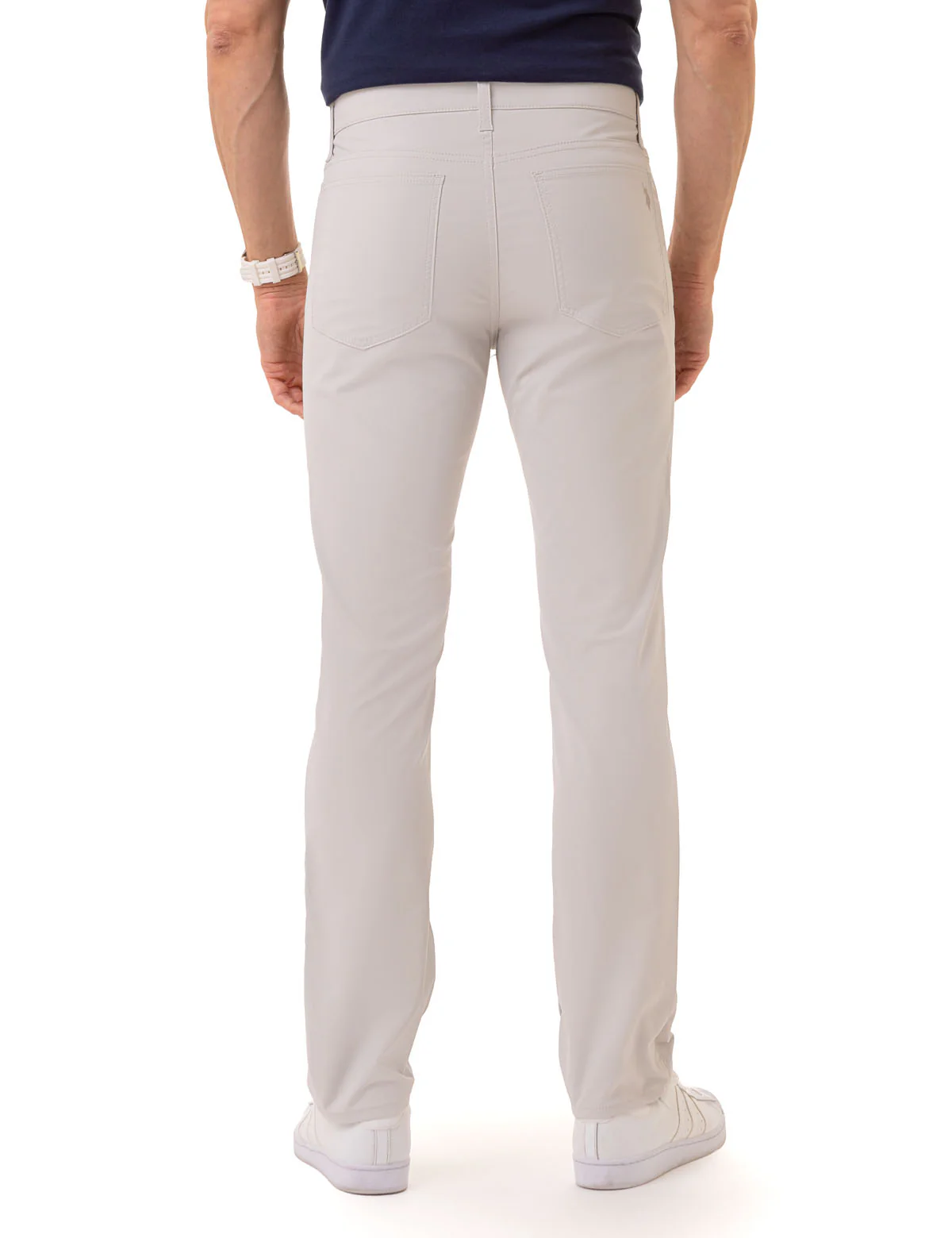 SLIM STRAIGHT 5 POCKET STRETCH PANTS - Image 3