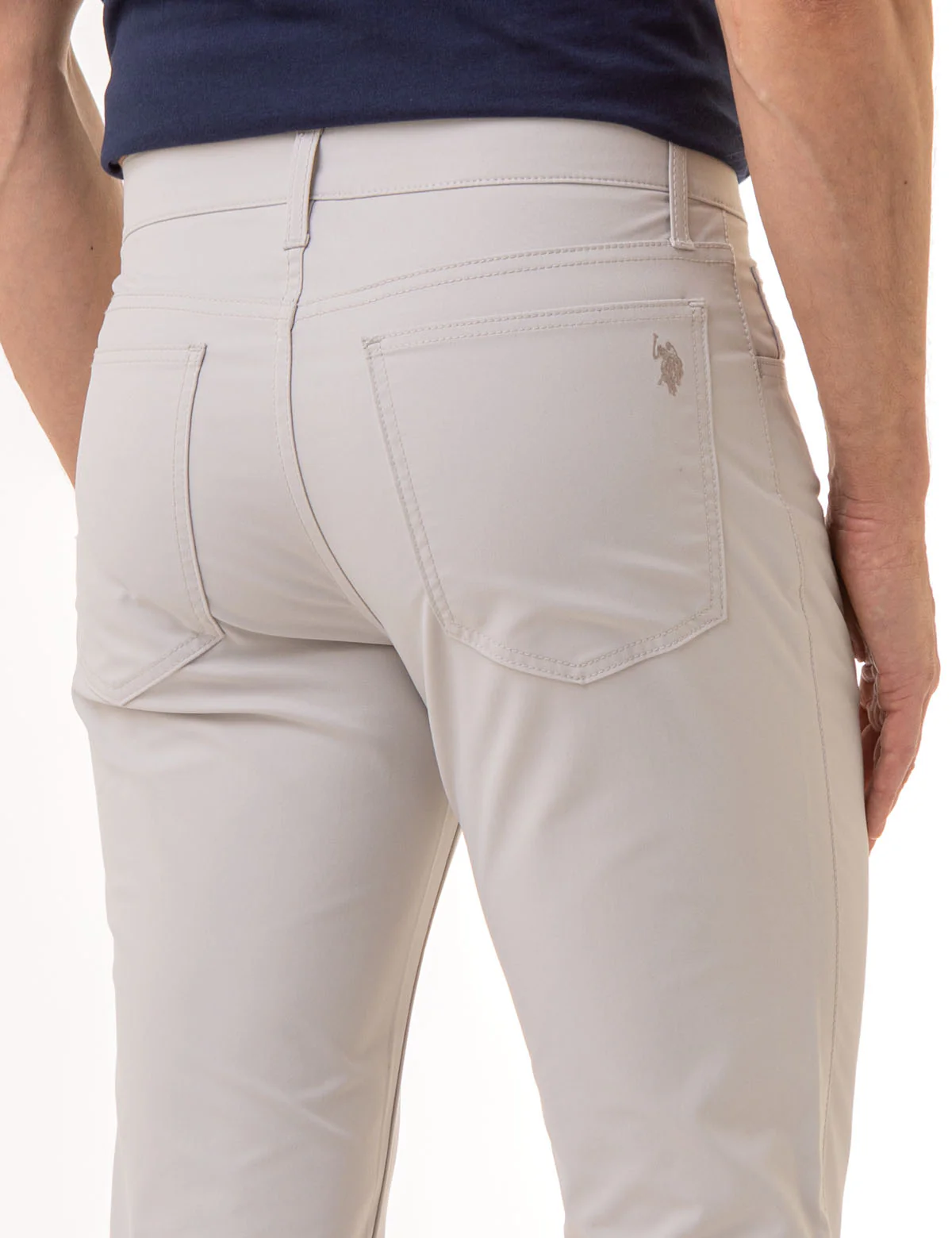 SLIM STRAIGHT 5 POCKET STRETCH PANTS - Image 4