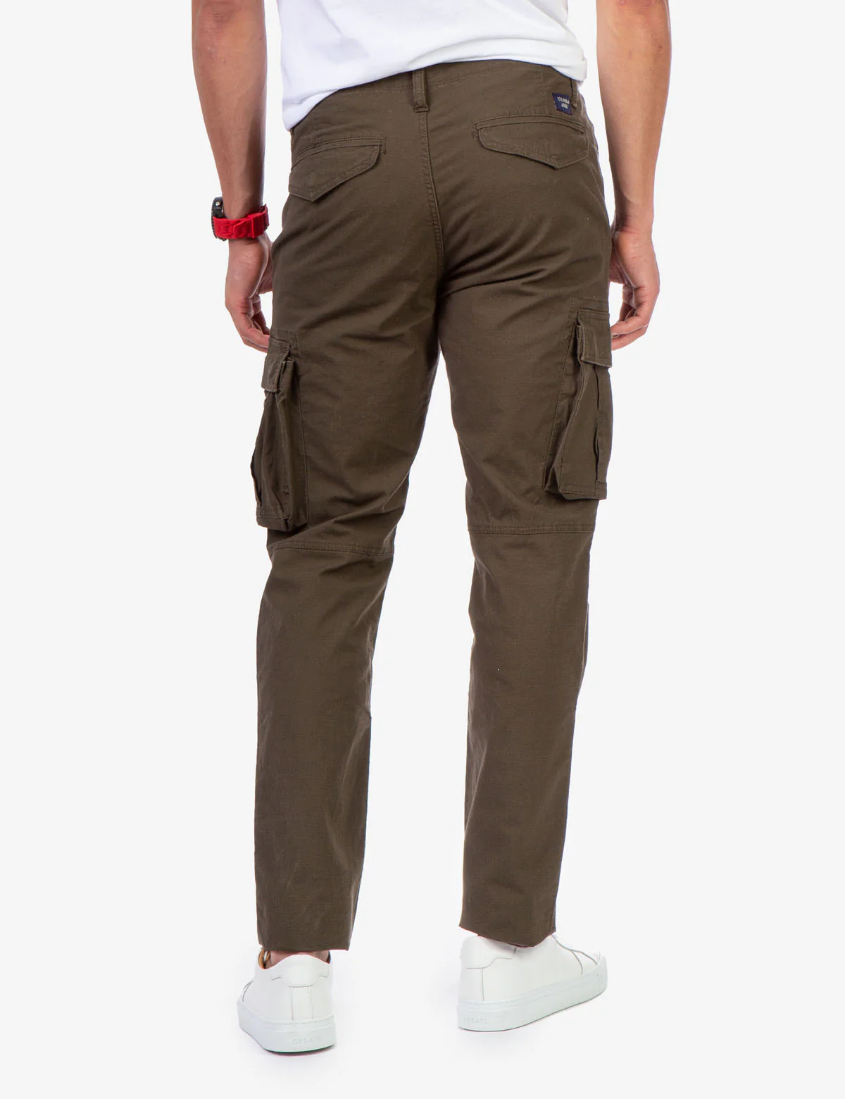 SLIM STRAIGHT CARGO PANTS - Image 4