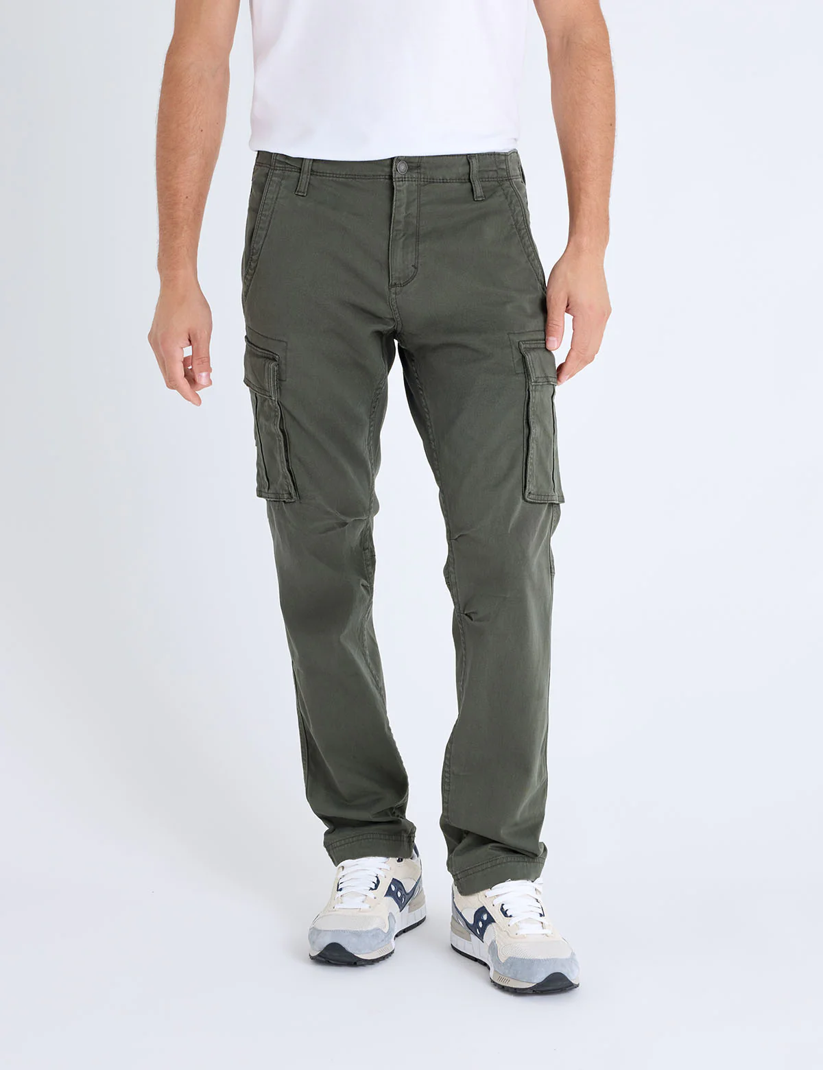 SLIM STRAIGHT CARGO PANTS - Image 10