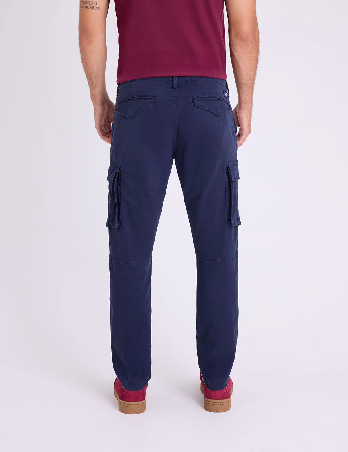 SLIM STRAIGHT CARGO PANTS - Image 3