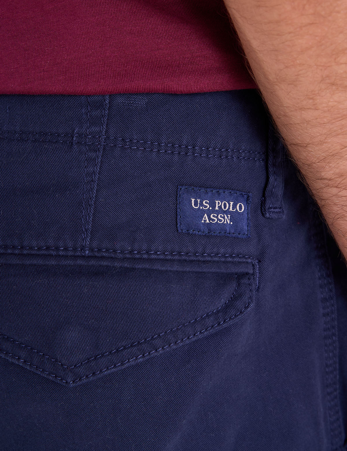 SLIM STRAIGHT CARGO PANTS - Image 5