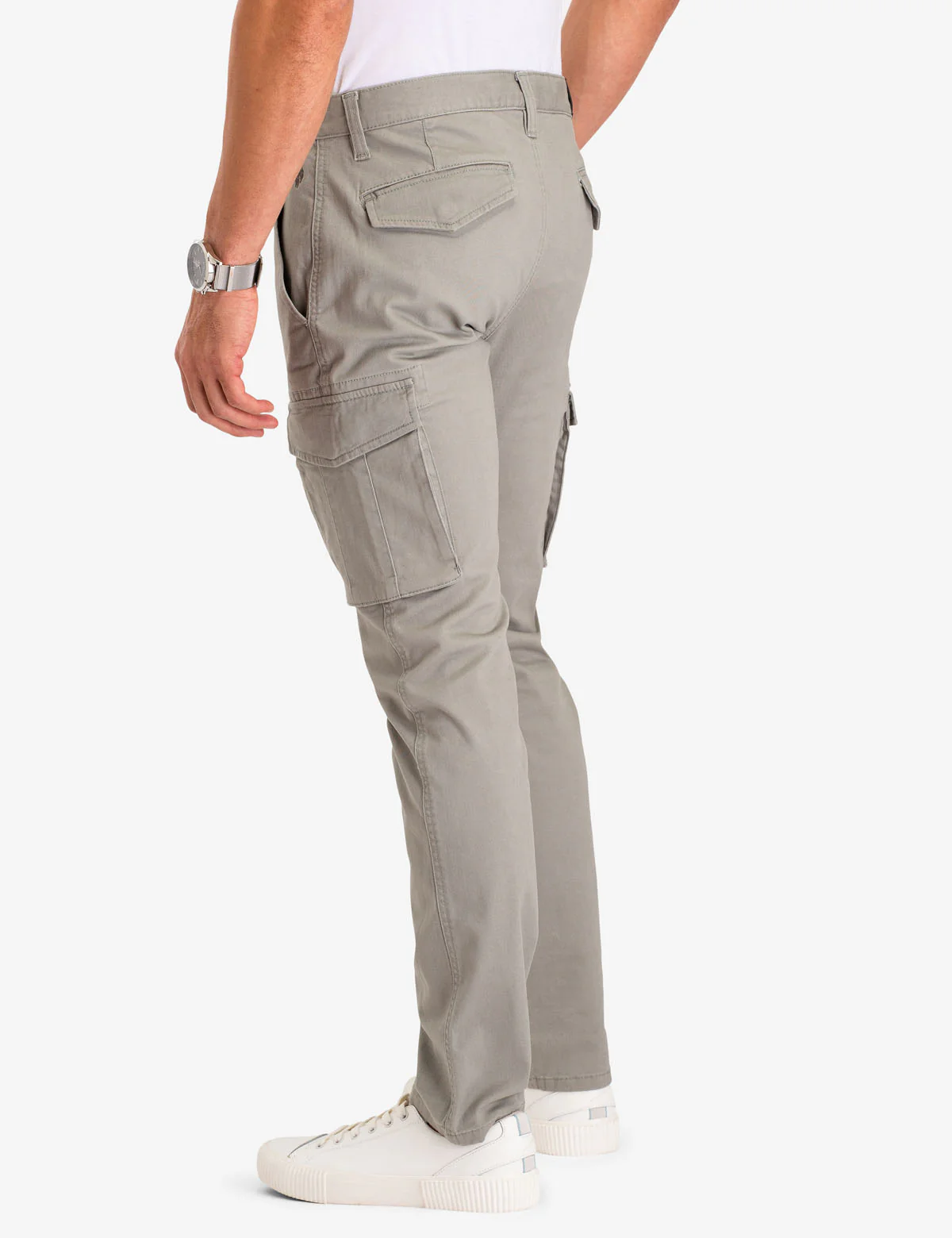 SLIM STRAIGHT CARGO PANTS - Image 3