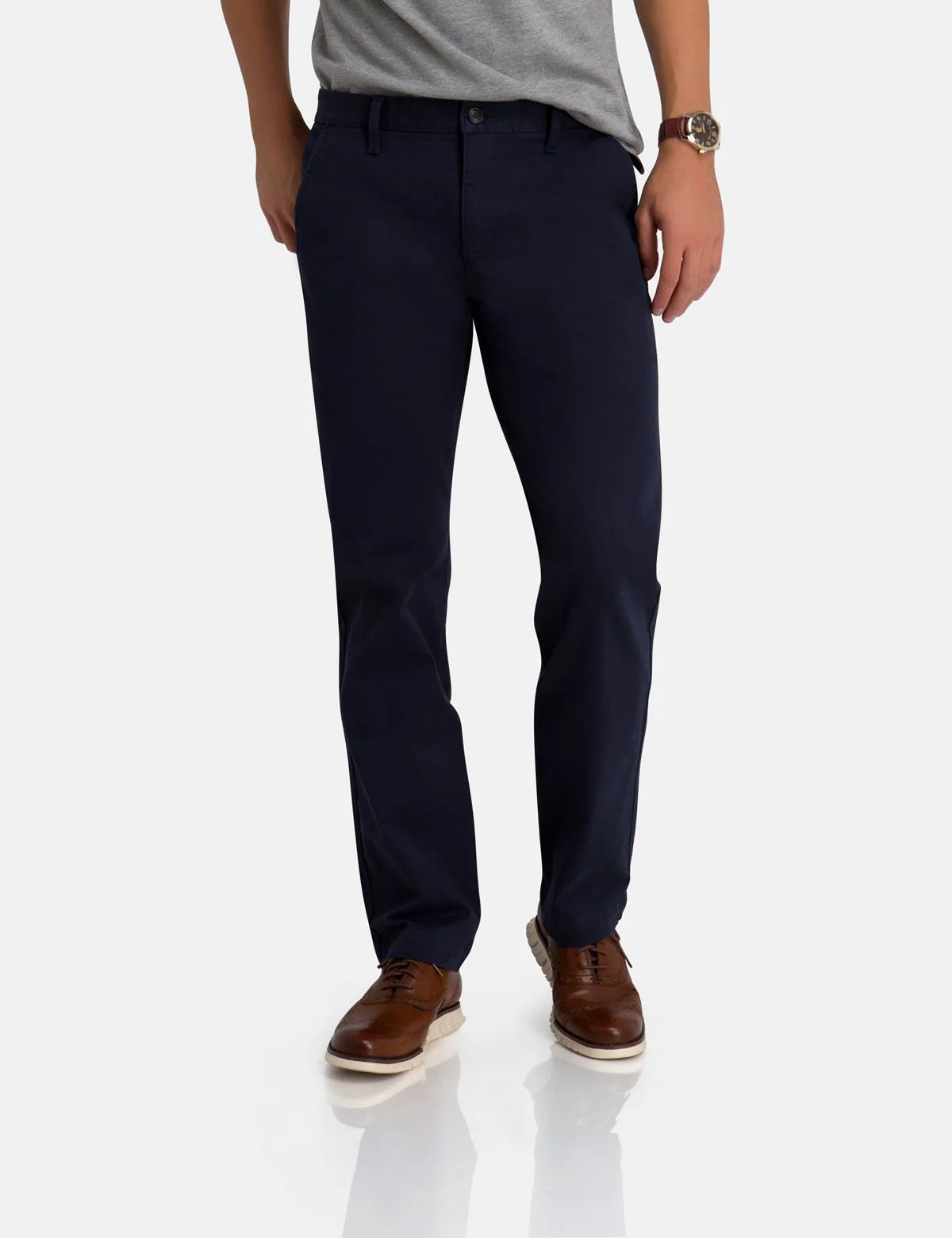 SLIM STRAIGHT CHINO PANTS - Image 20