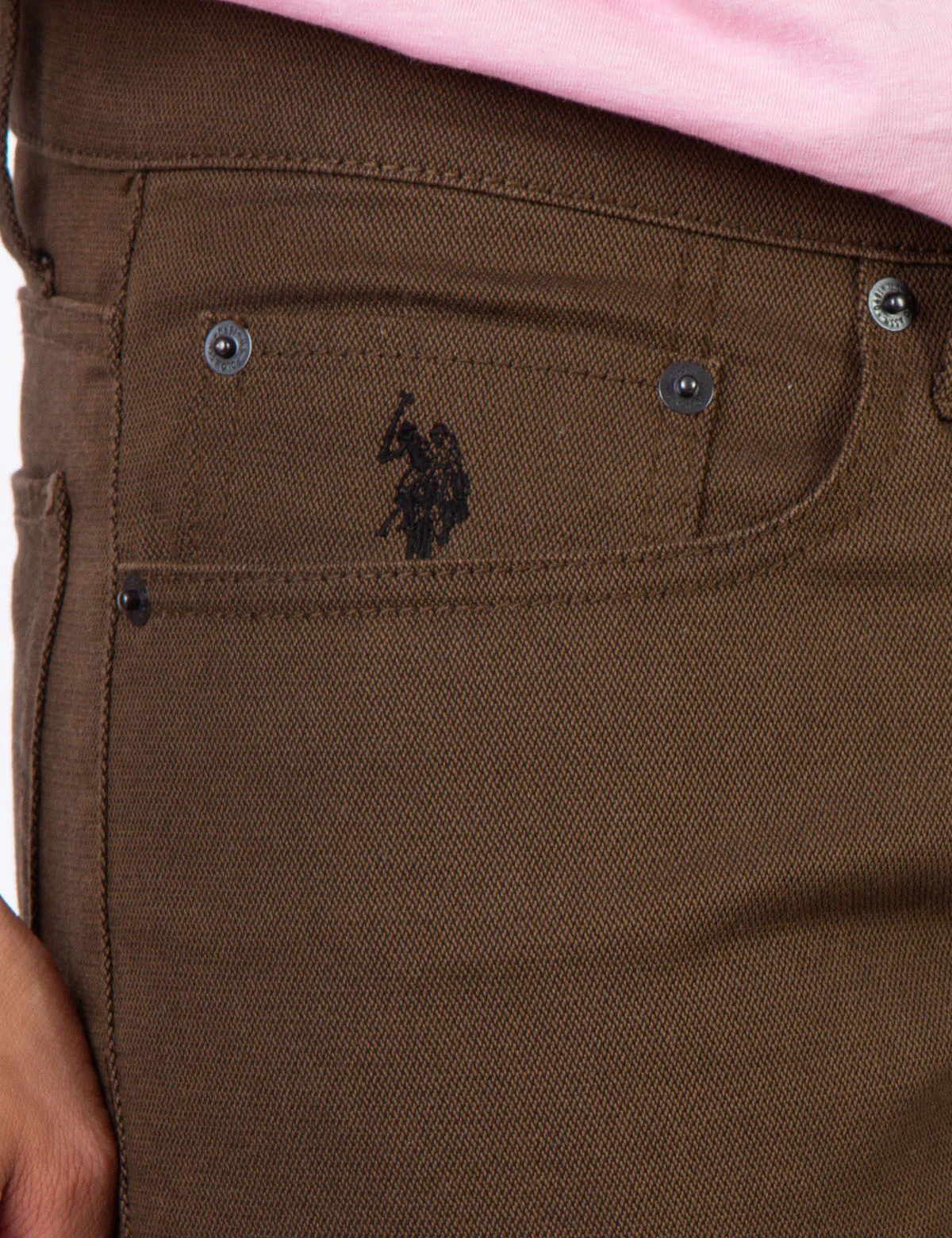 SLIM TEXTURED 5 POCKET PANTS - Image 5