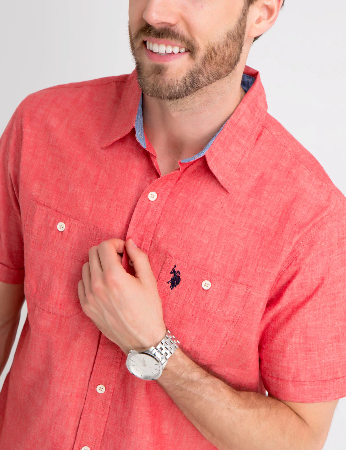 Slub Canvas Short Sleeve Shirt - Image 12
