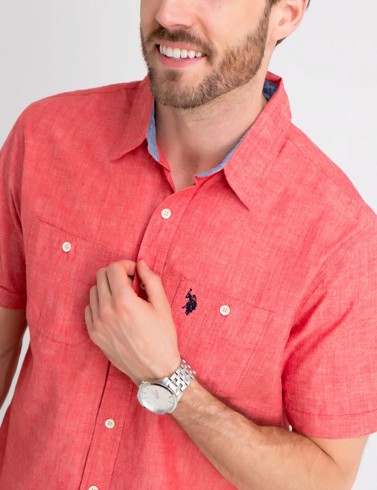 Slub Canvas Short Sleeve Shirt - Image 4
