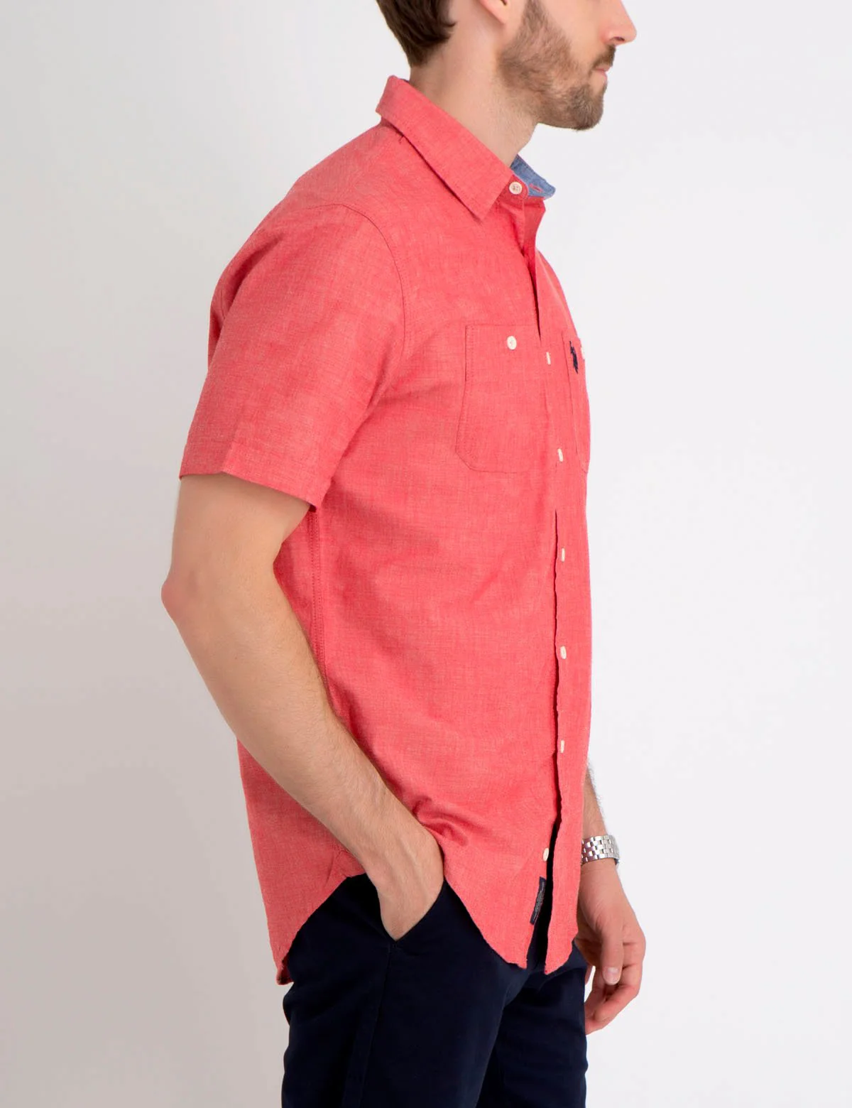 Slub Canvas Short Sleeve Shirt - Image 6