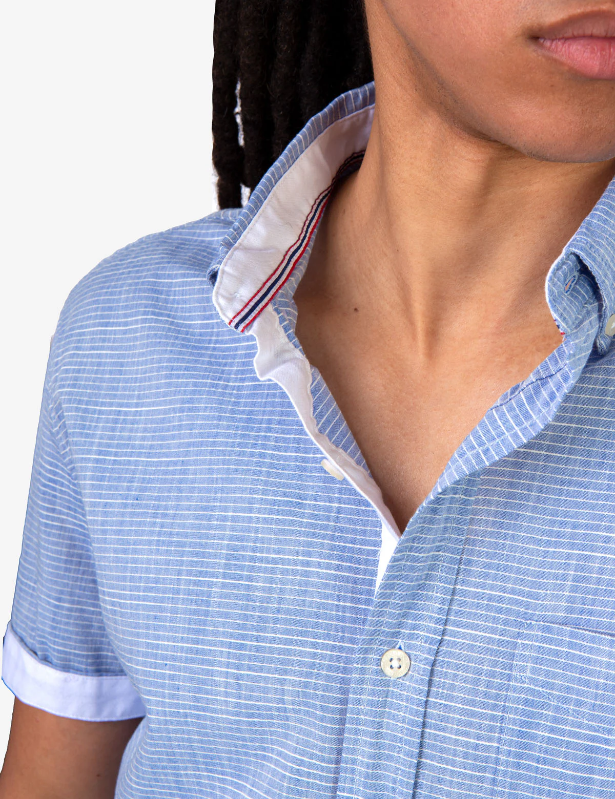 STRIPE SLUB SHORT SLEEVE SHIRT - Image 12