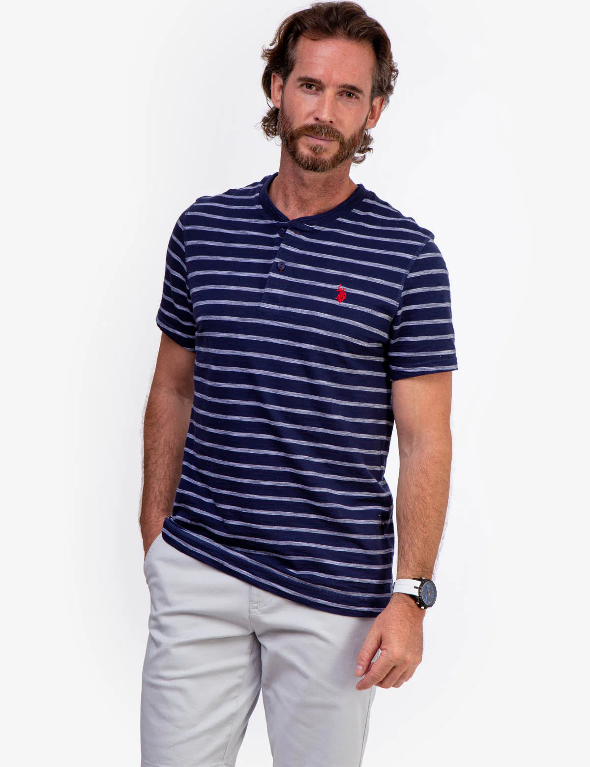 SLUB JERSEY HENLEY SHIRT - Image 5