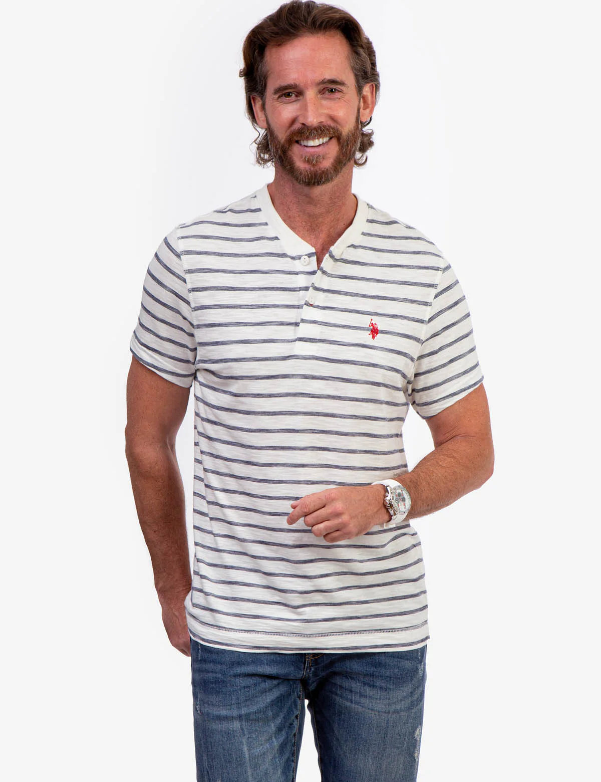 SLUB JERSEY HENLEY SHIRT - Image 7