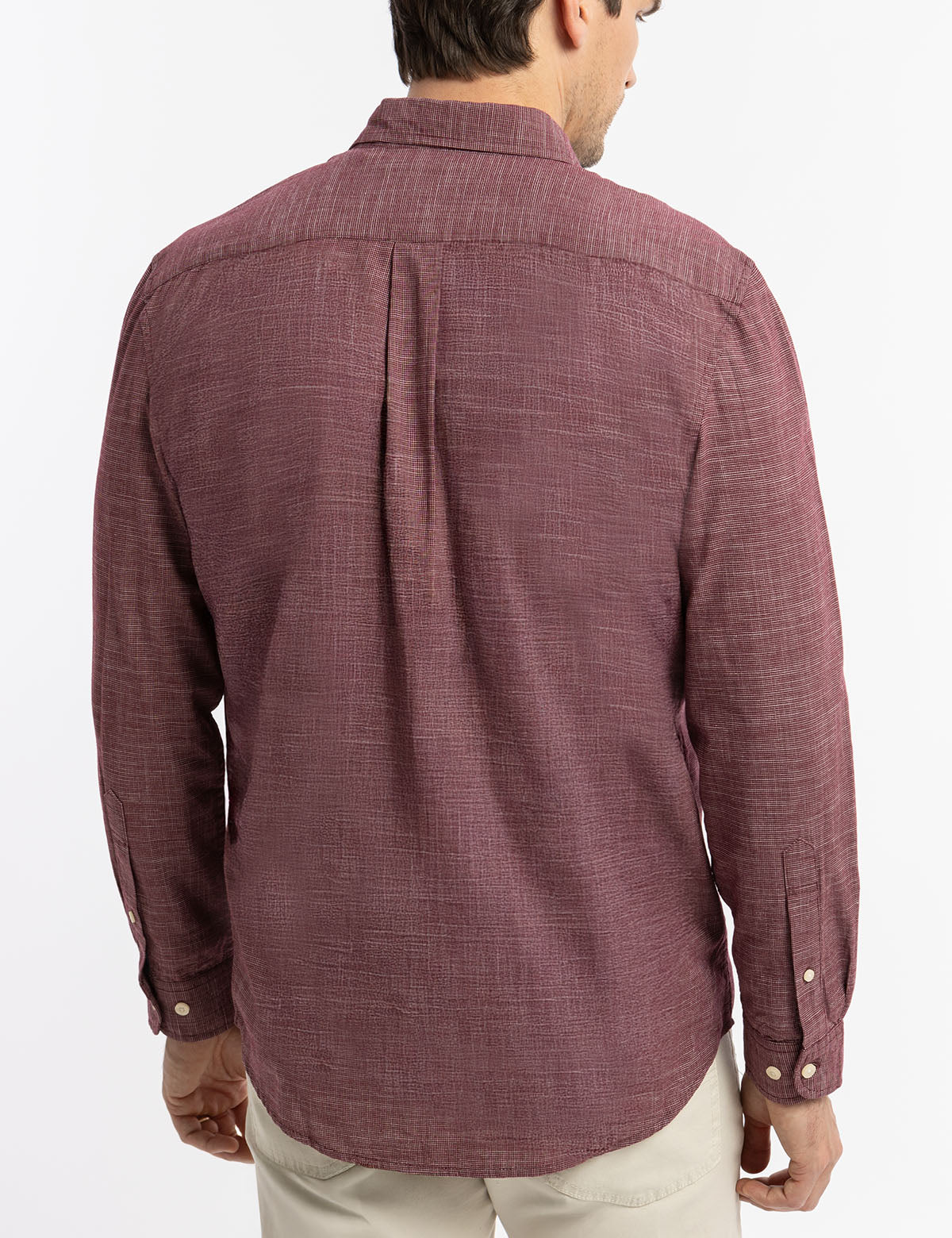 SLUB POPLIN WEAVE LONG SLEEVE SHIRT - Image 8
