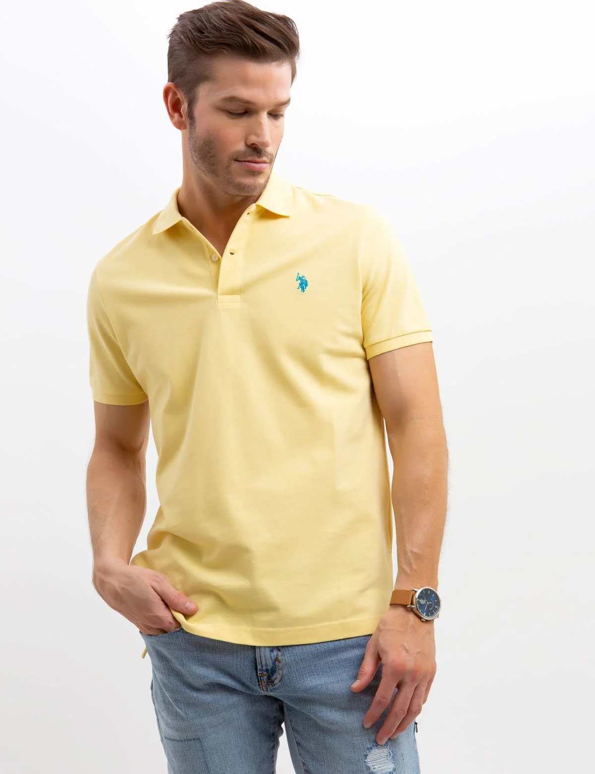 PIQUE SMALL LOGO POLO SHIRT - Image 3