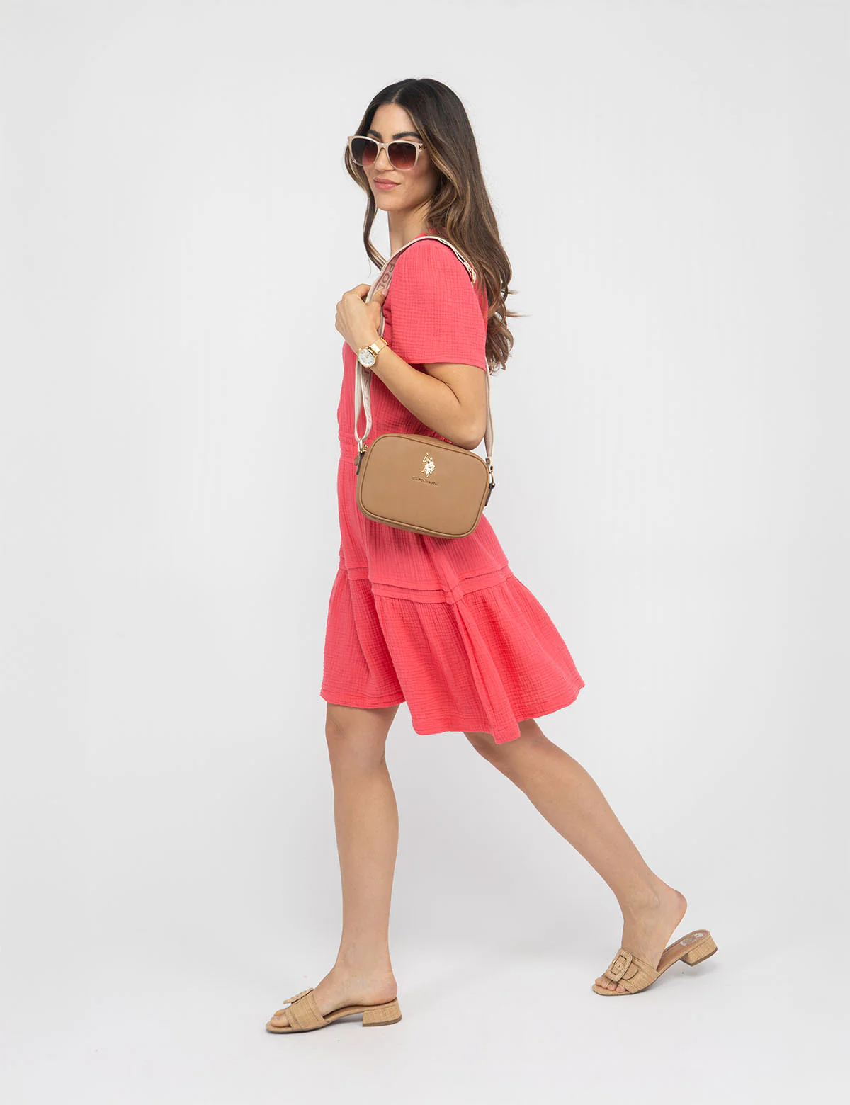 SMOCKED WAIST TIERED DRESS - Image 9
