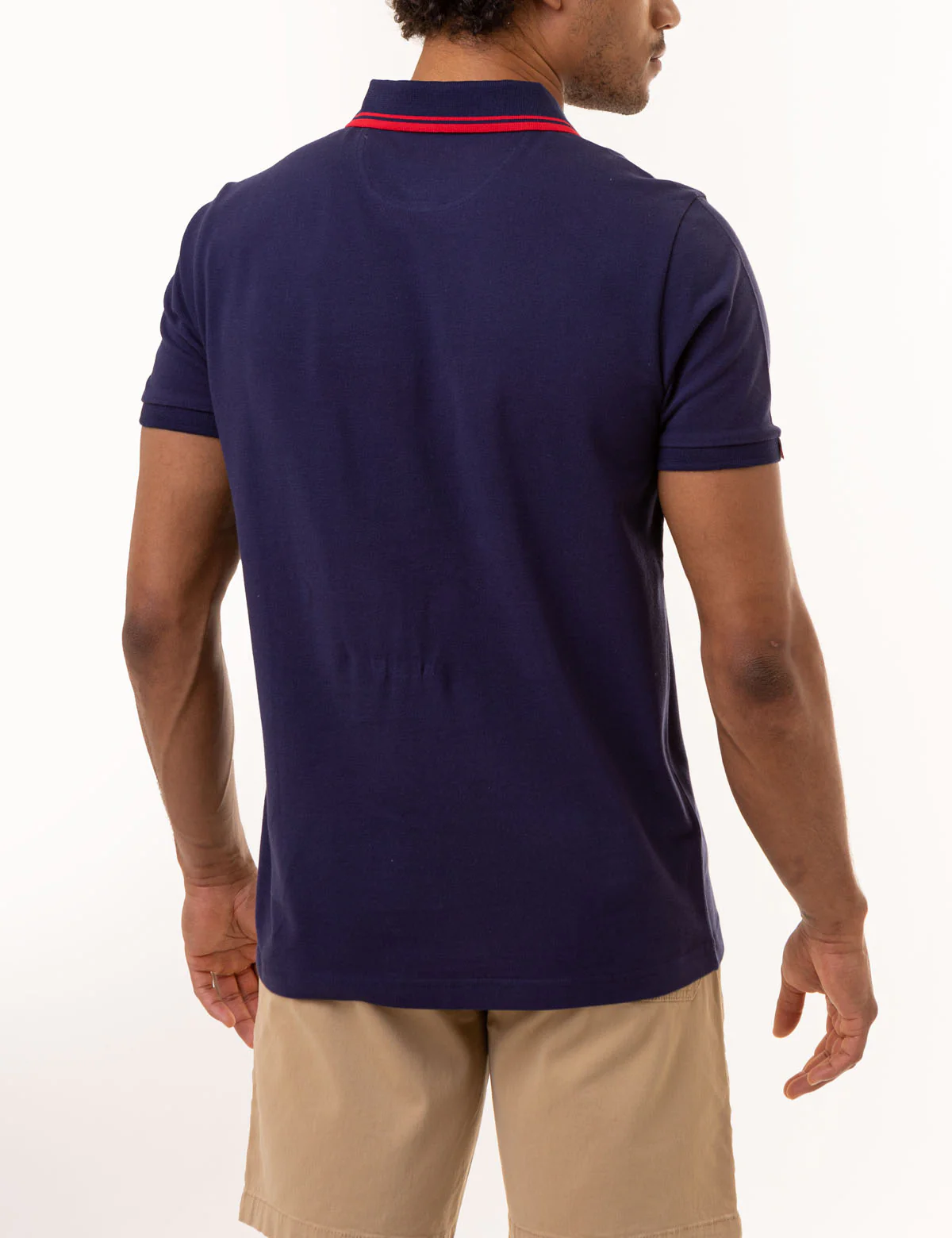 SNAP CLOSURE VERTICAL WORDMARK POLO SHIRT - Image 8