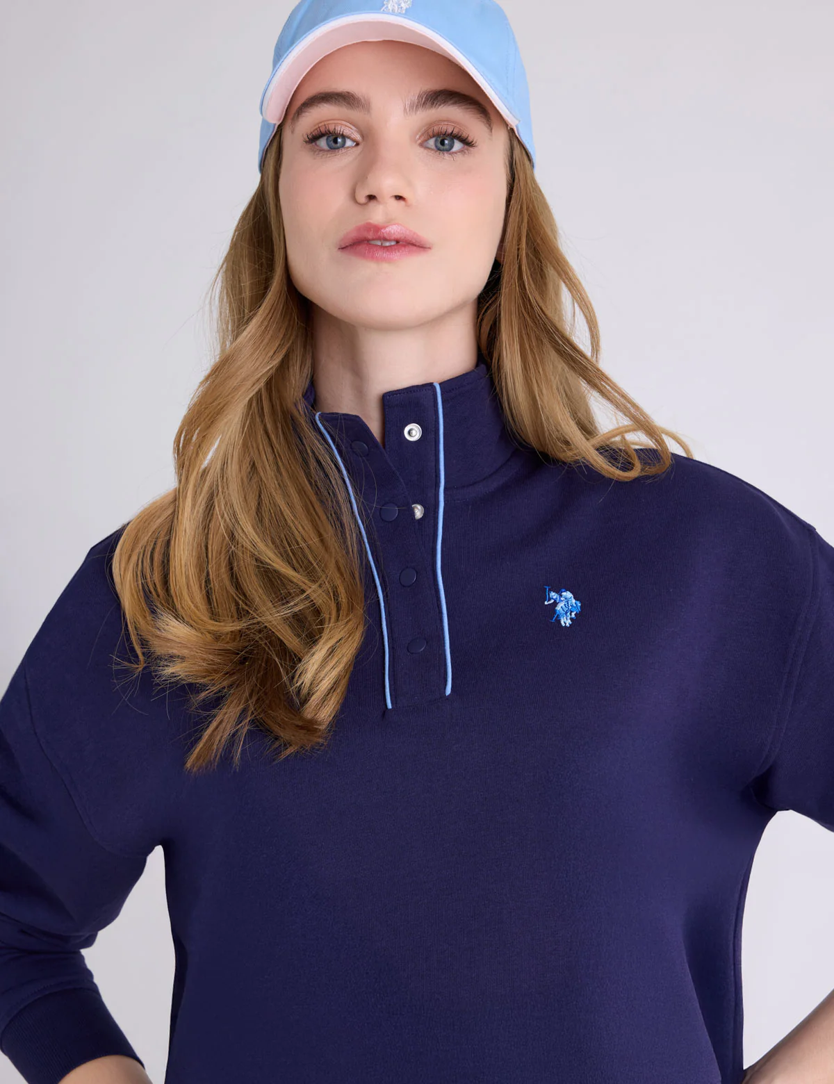 SNAP PLACKET PIPED FRENCH TERRY POPOVER - Image 7