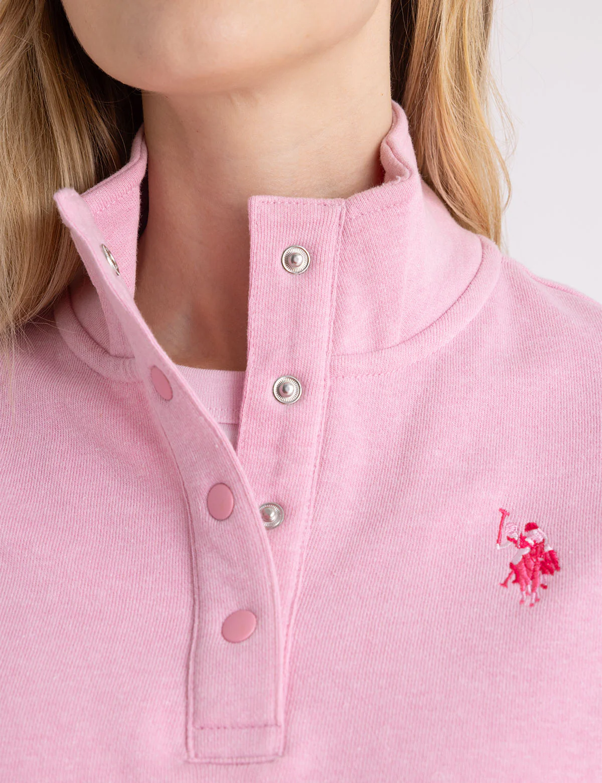 SNAP PLACKET POPOVER SWEATSHIRT - Image 3