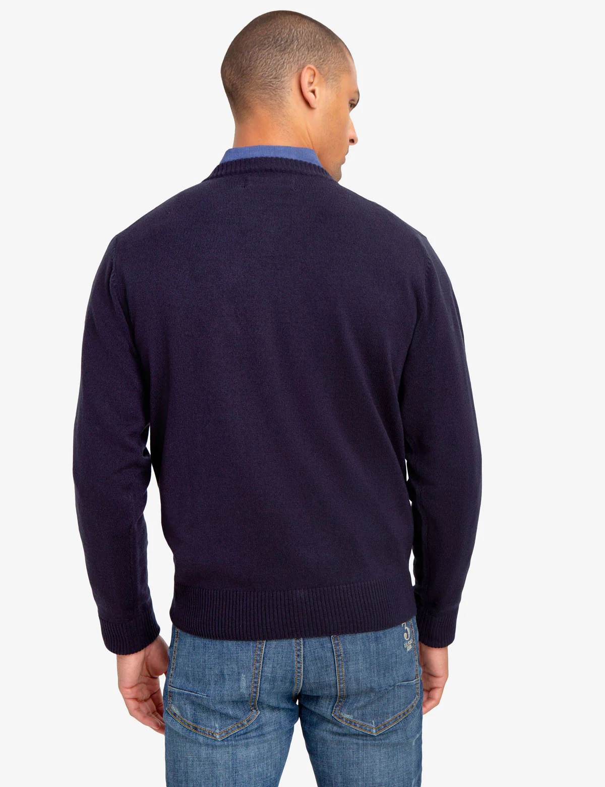 CREW NECK DIAMOND DESIGN SWEATER - Image 4
