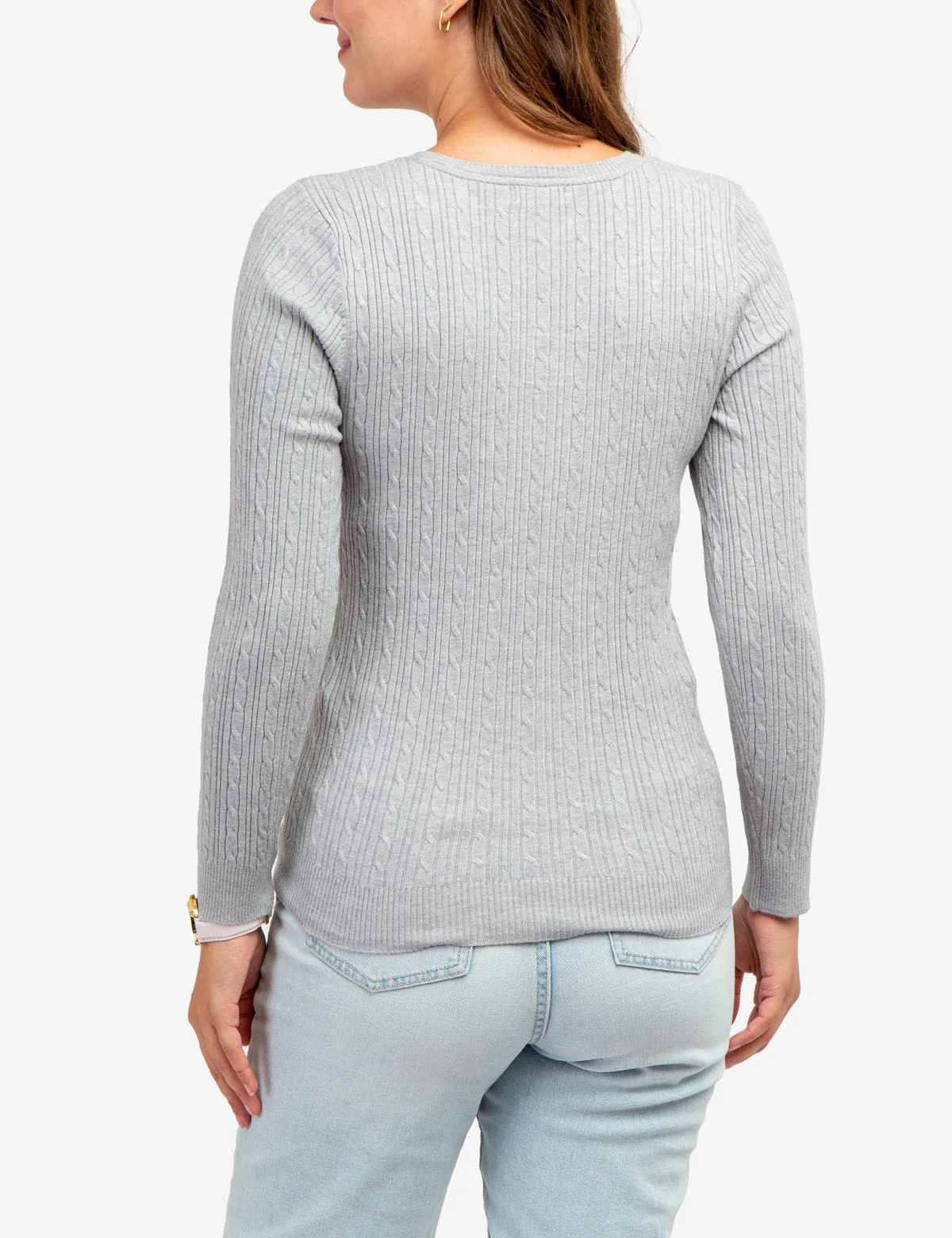 SOFT CABLE V-NECK SWEATER - Image 16