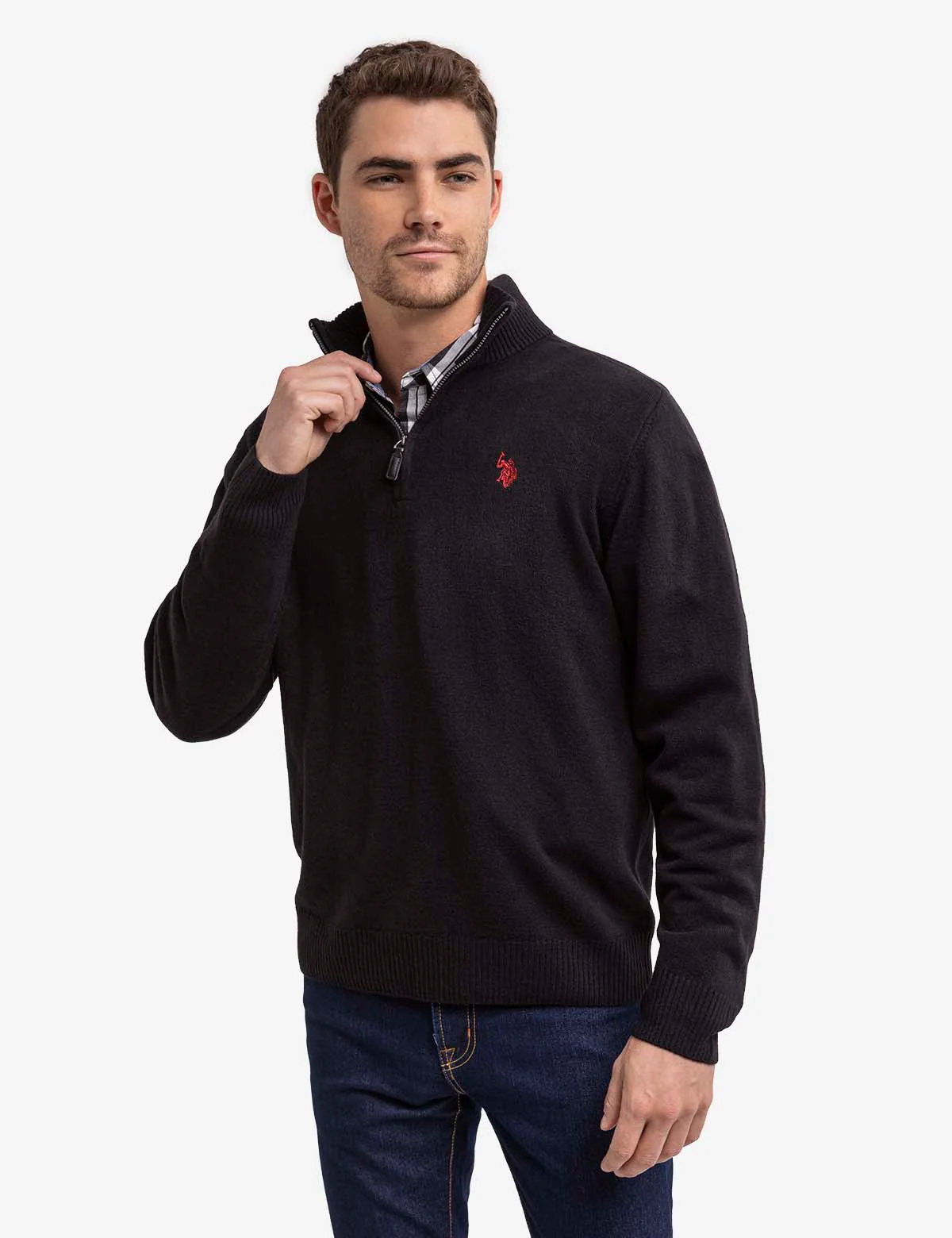 SOFT SOLID 1/4 ZIP SWEATER - Image 5